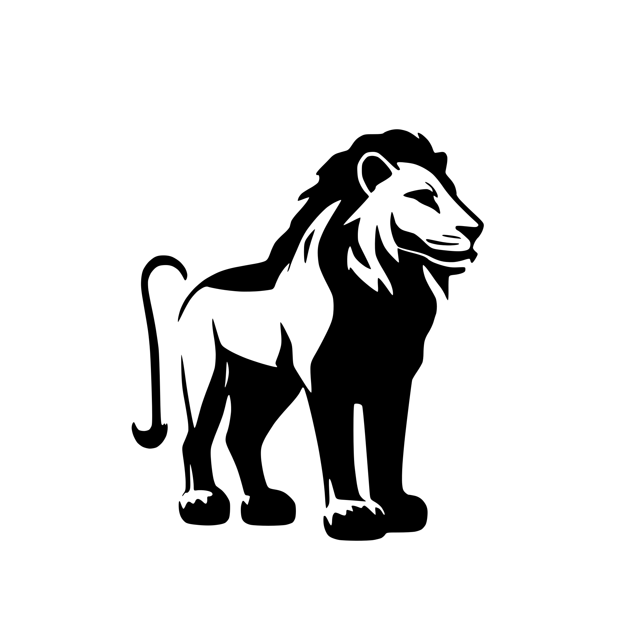 AI-generated SVG of a lion