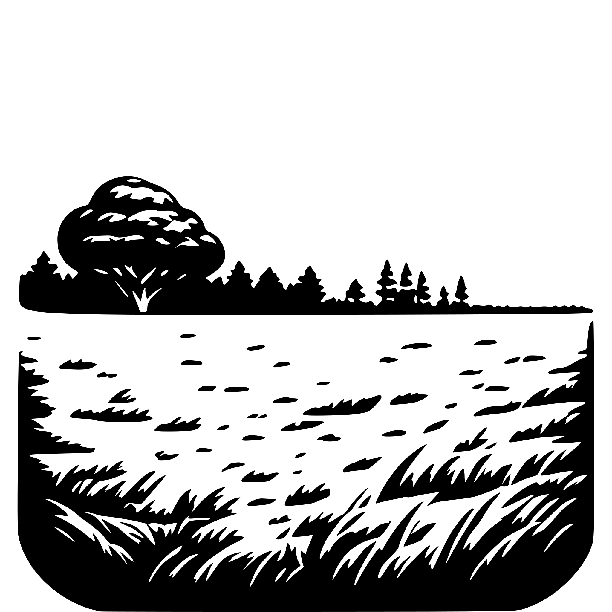 AI-generated SVG of a grassland with cloud school library