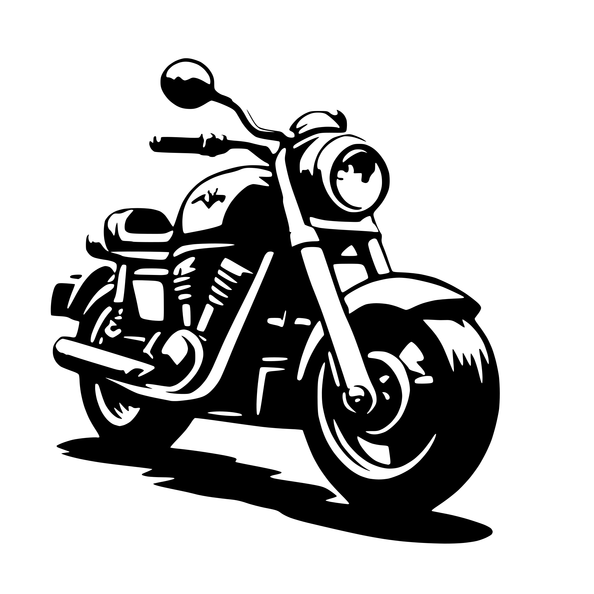 AI-generated SVG of 'A motobike'
