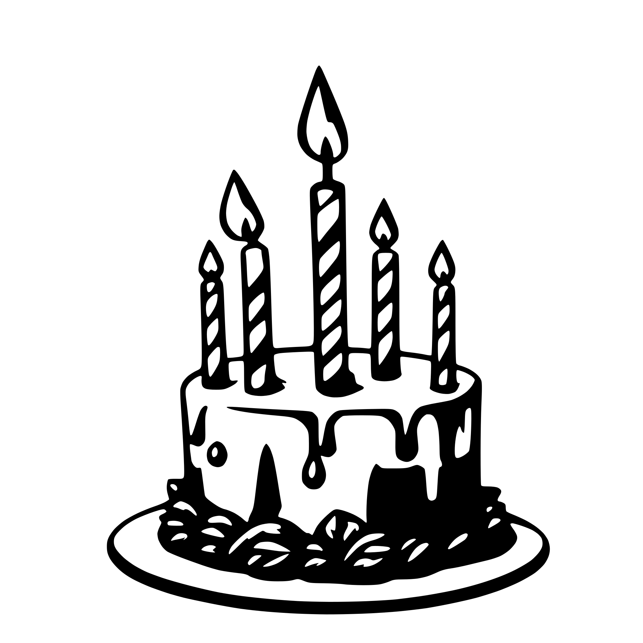 AI-generated SVG of 'Happy Birthday'