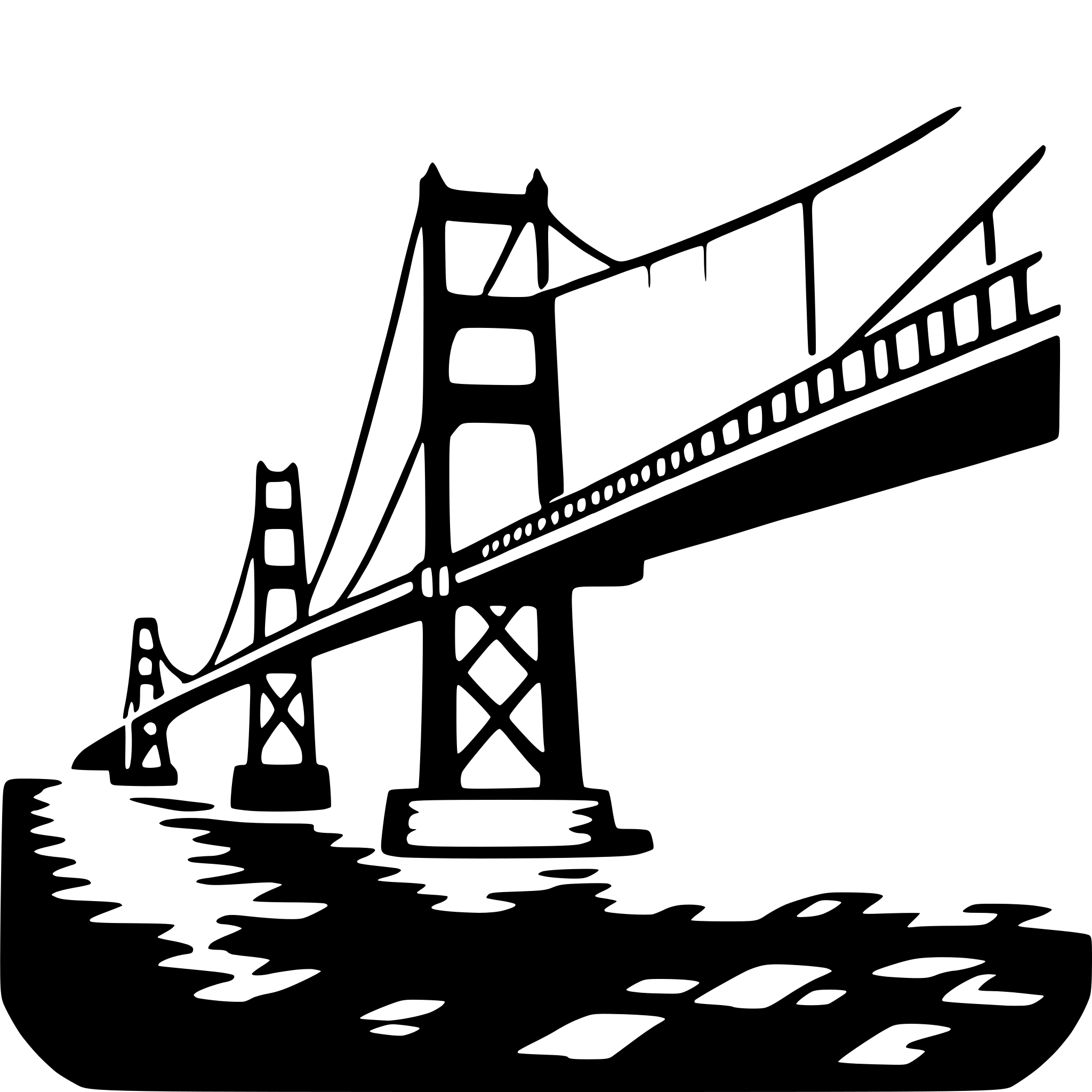 AI-generated SVG of 'golden gate bridge'