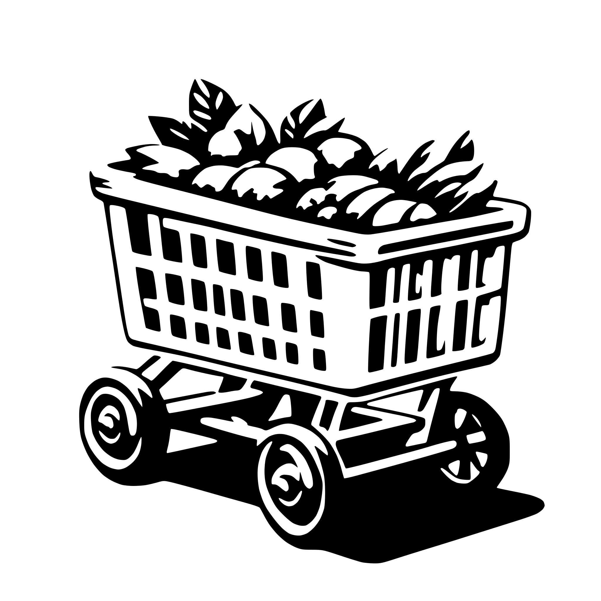 AI-generated SVG of 'shopping cart material'