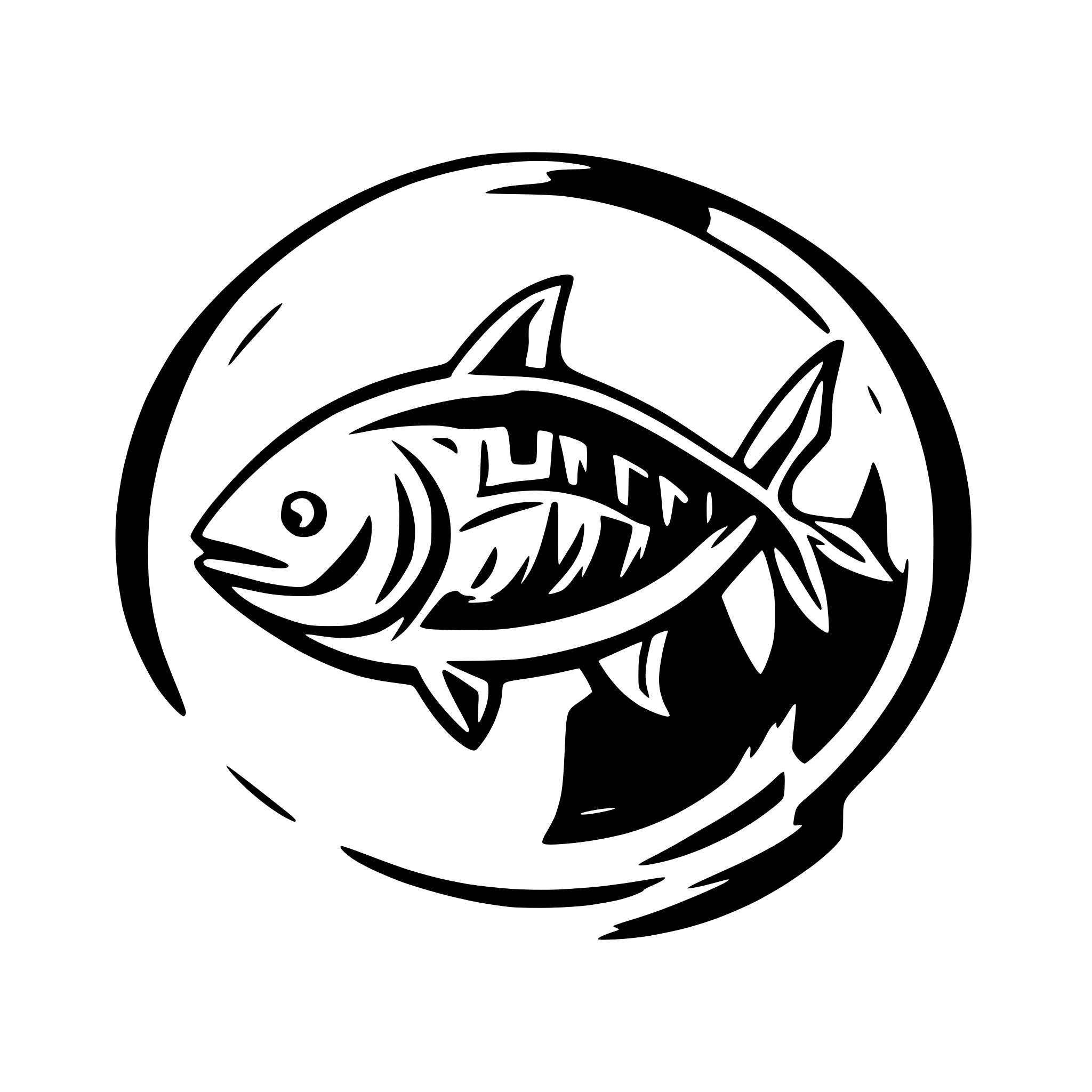 AI-generated SVG of a tuna