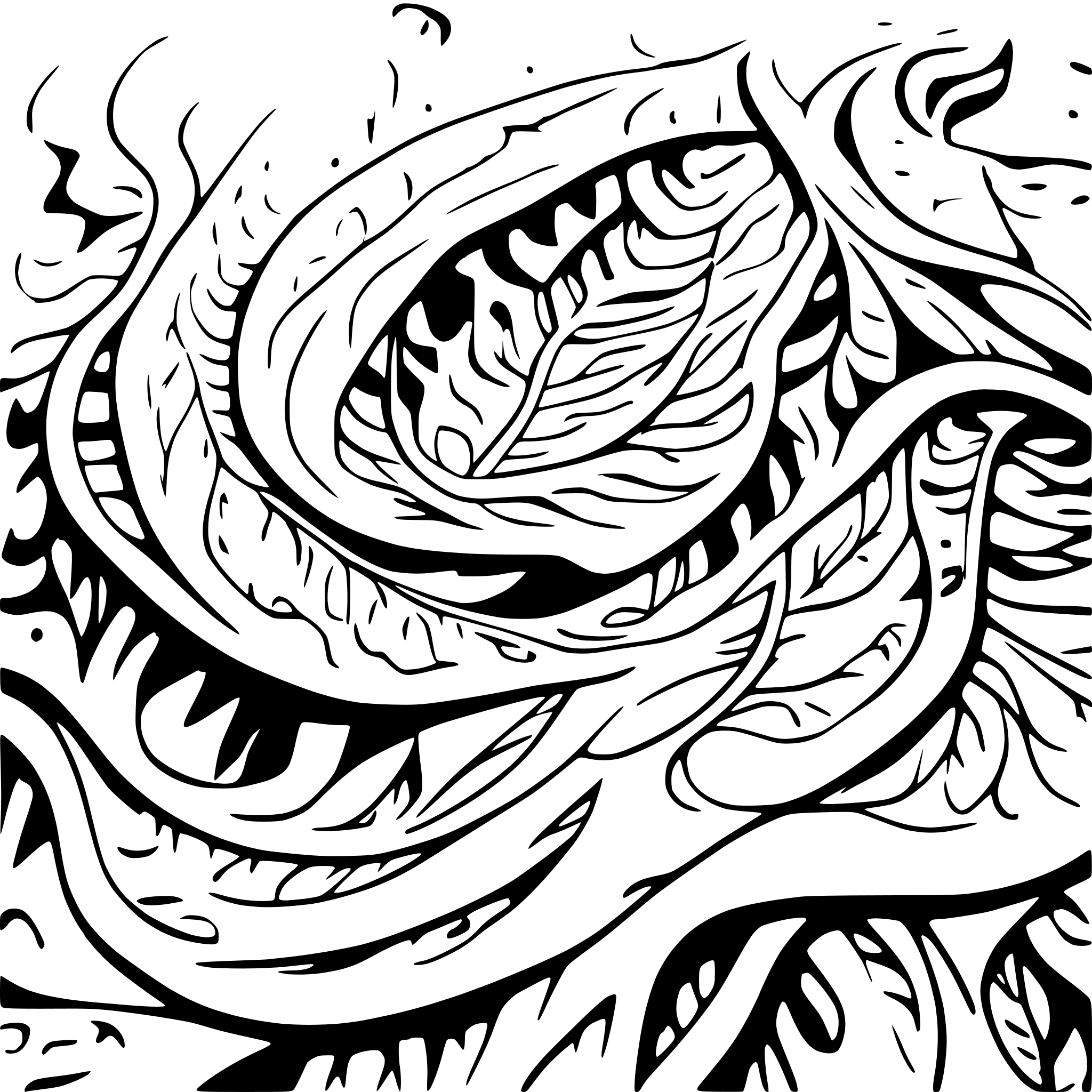 AI-generated SVG of 'znamení raka v kruhu'