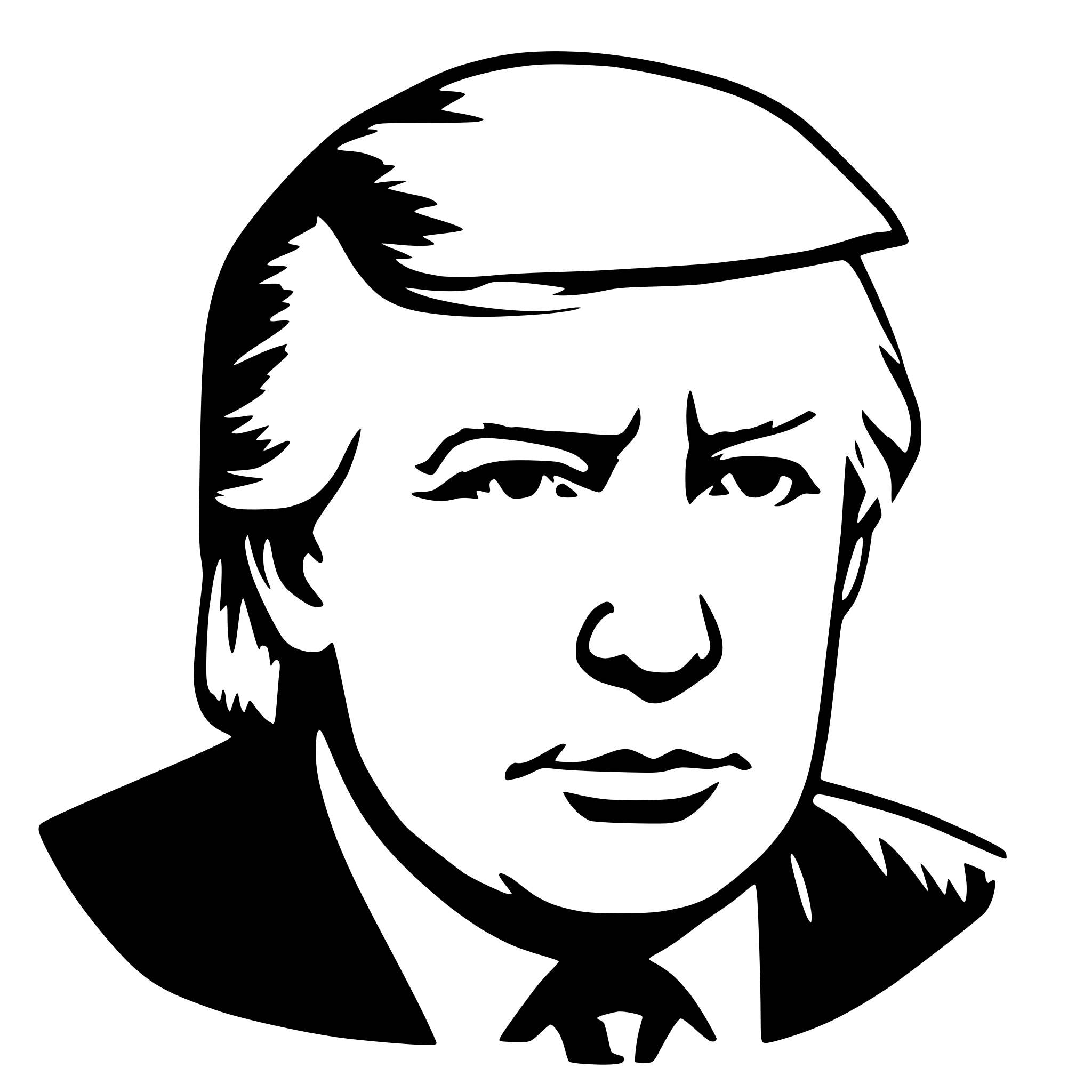 AI-generated SVG of 'trump'