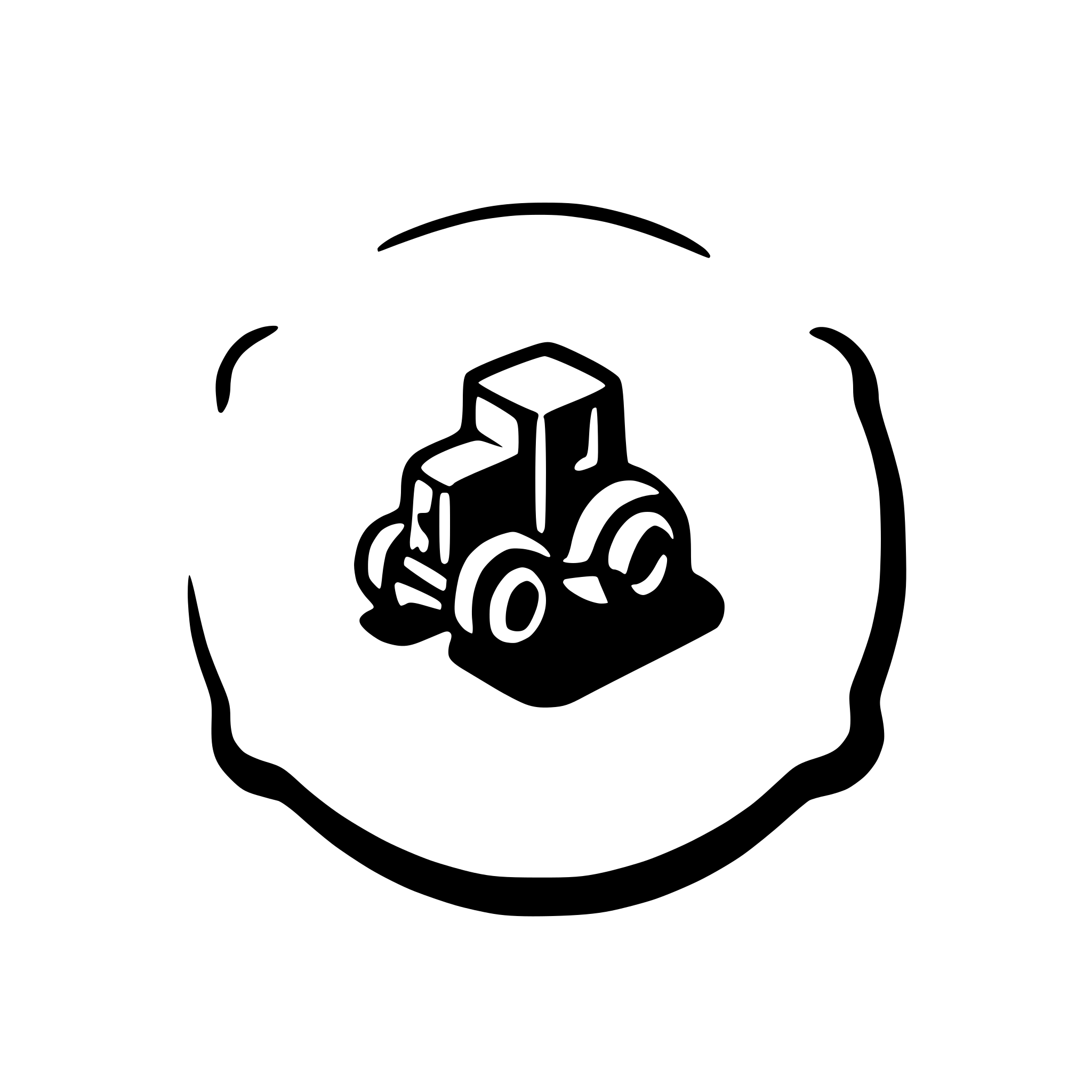 AI-generated SVG of a tractor as seen from the sky