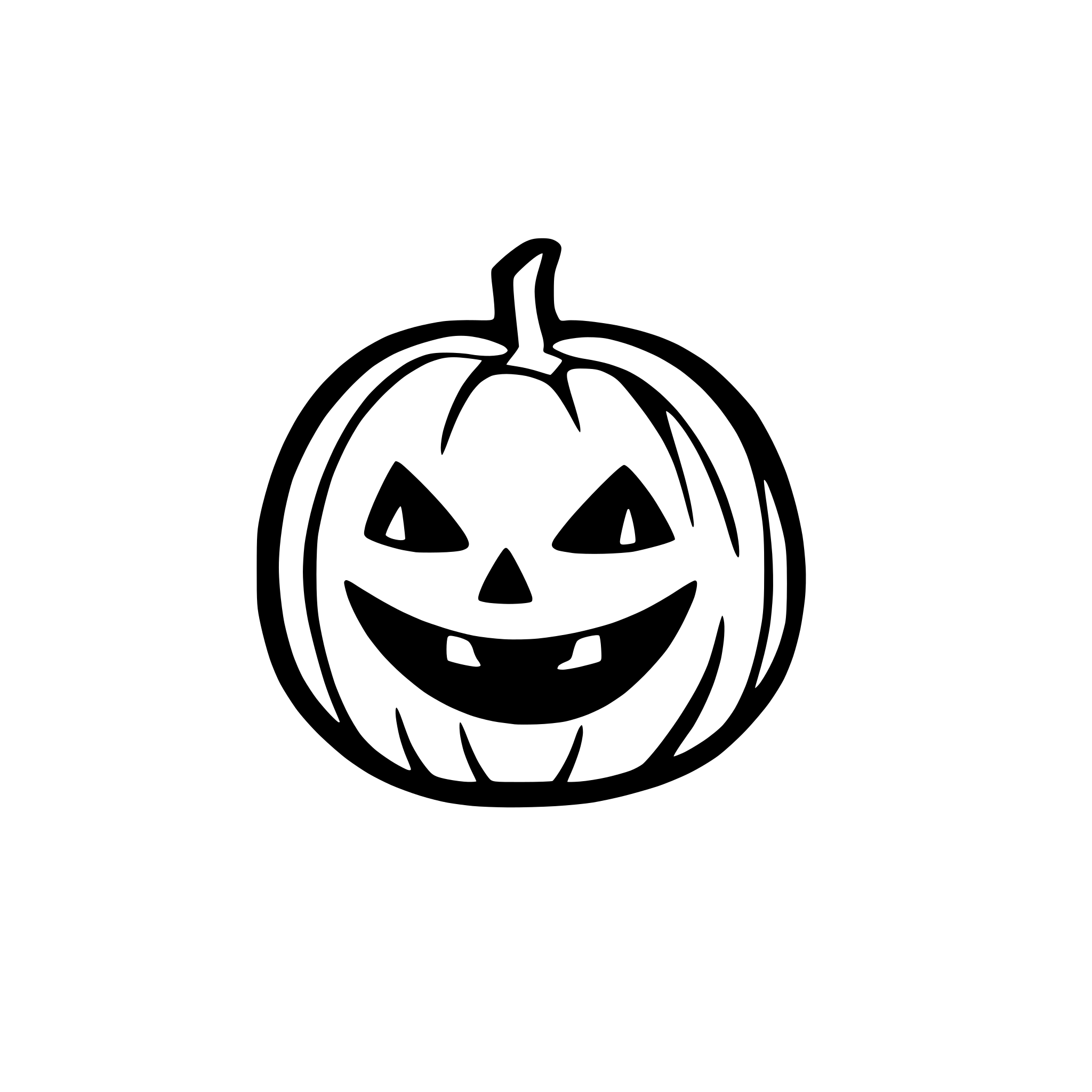 AI-generated SVG of 'a halloween pumpkin'