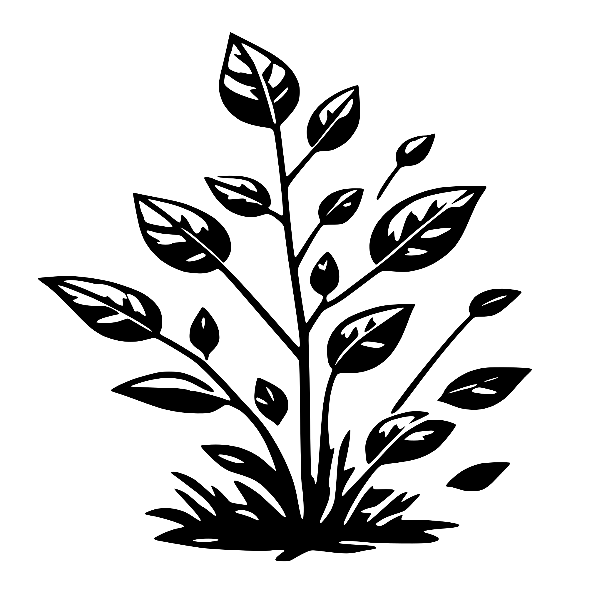 AI-generated SVG of 'thornbush'