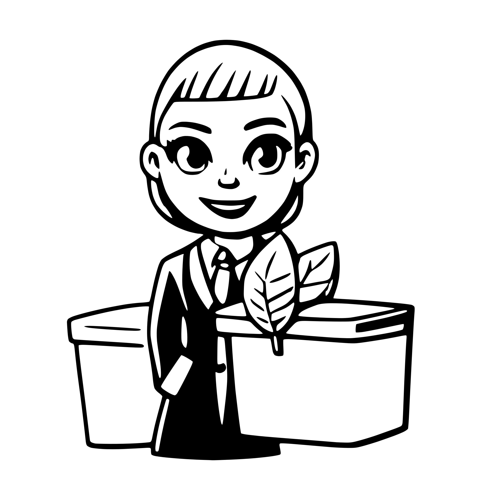 AI-generated SVG of a funeral