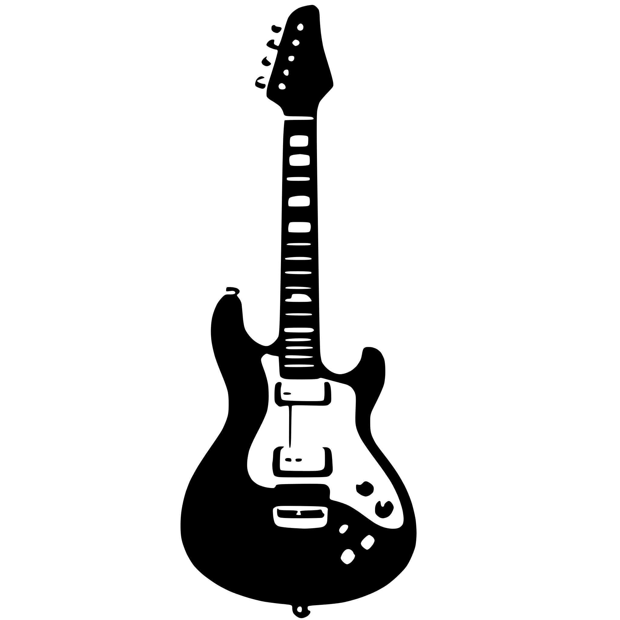 AI-generated SVG of a electric guitar
