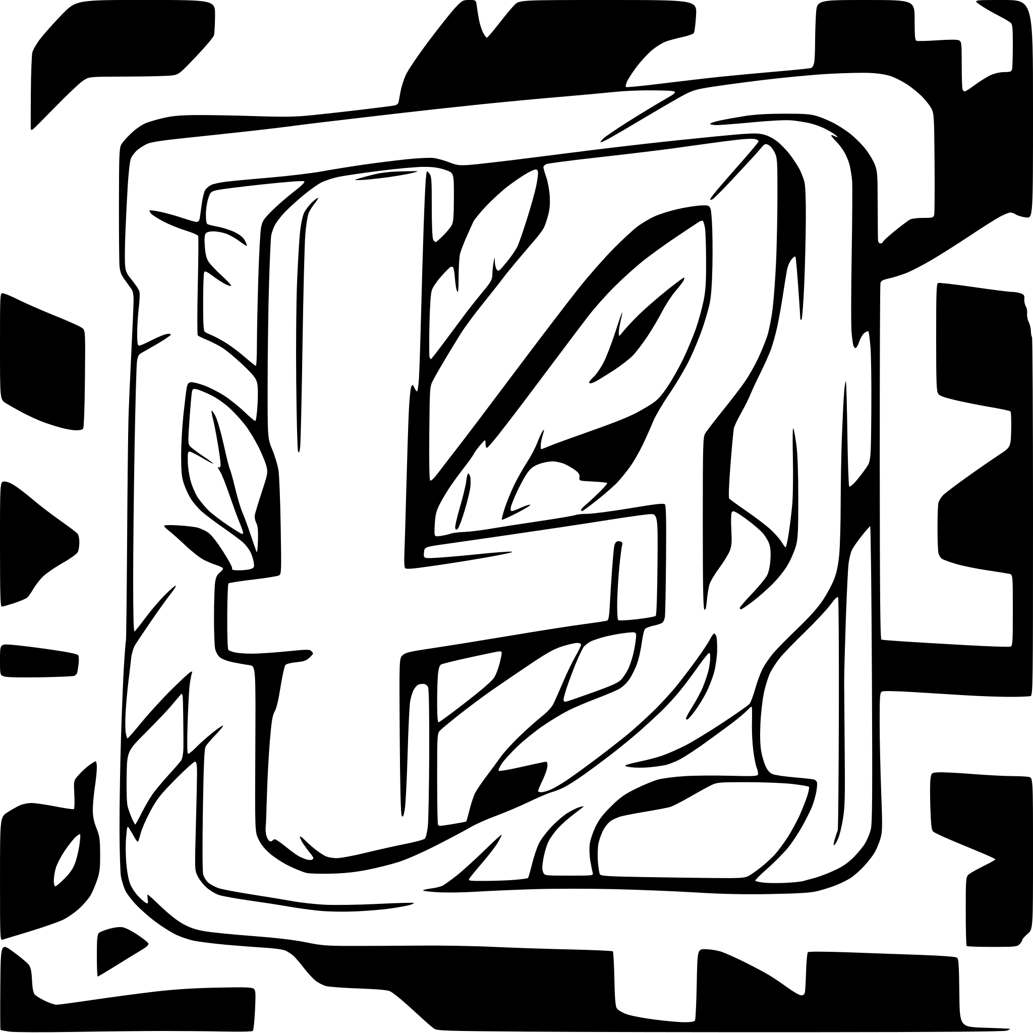 AI-generated SVG of a square with block K letter in it
