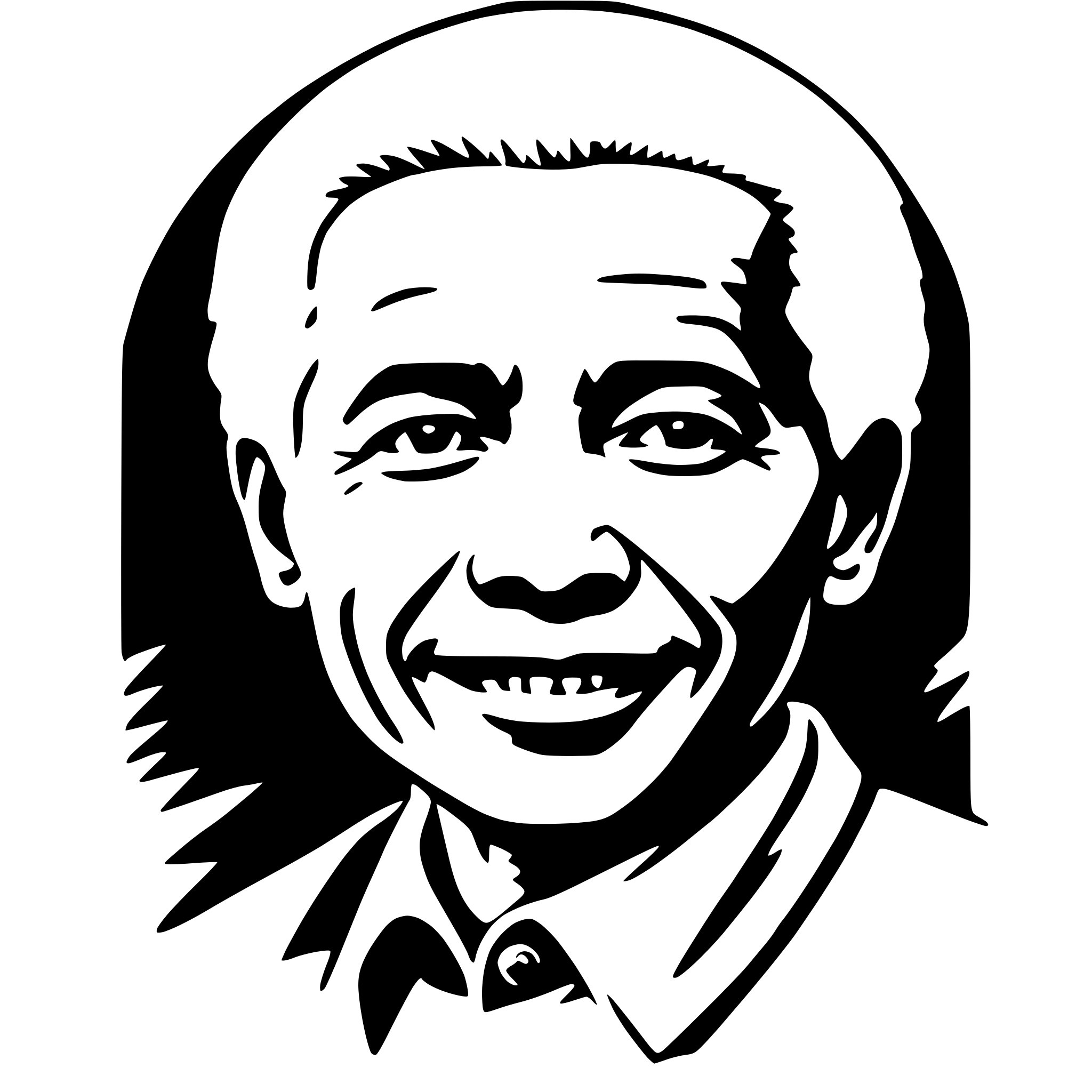 AI-generated SVG of 'nelson mandela'