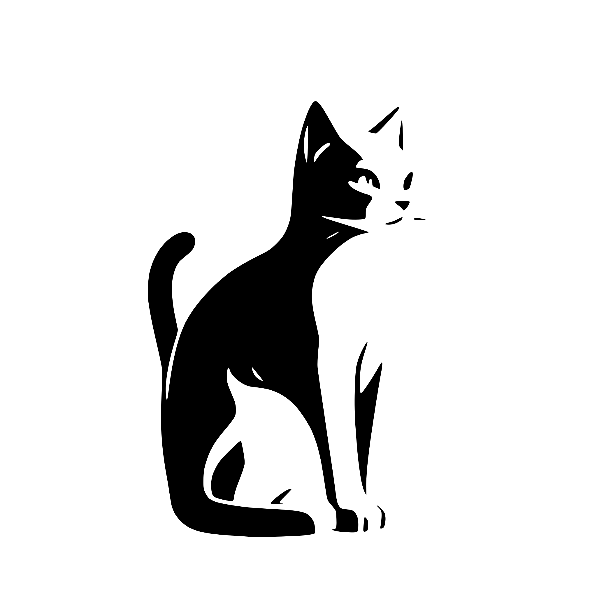AI-generated SVG of 'ultra minimalistic cat'