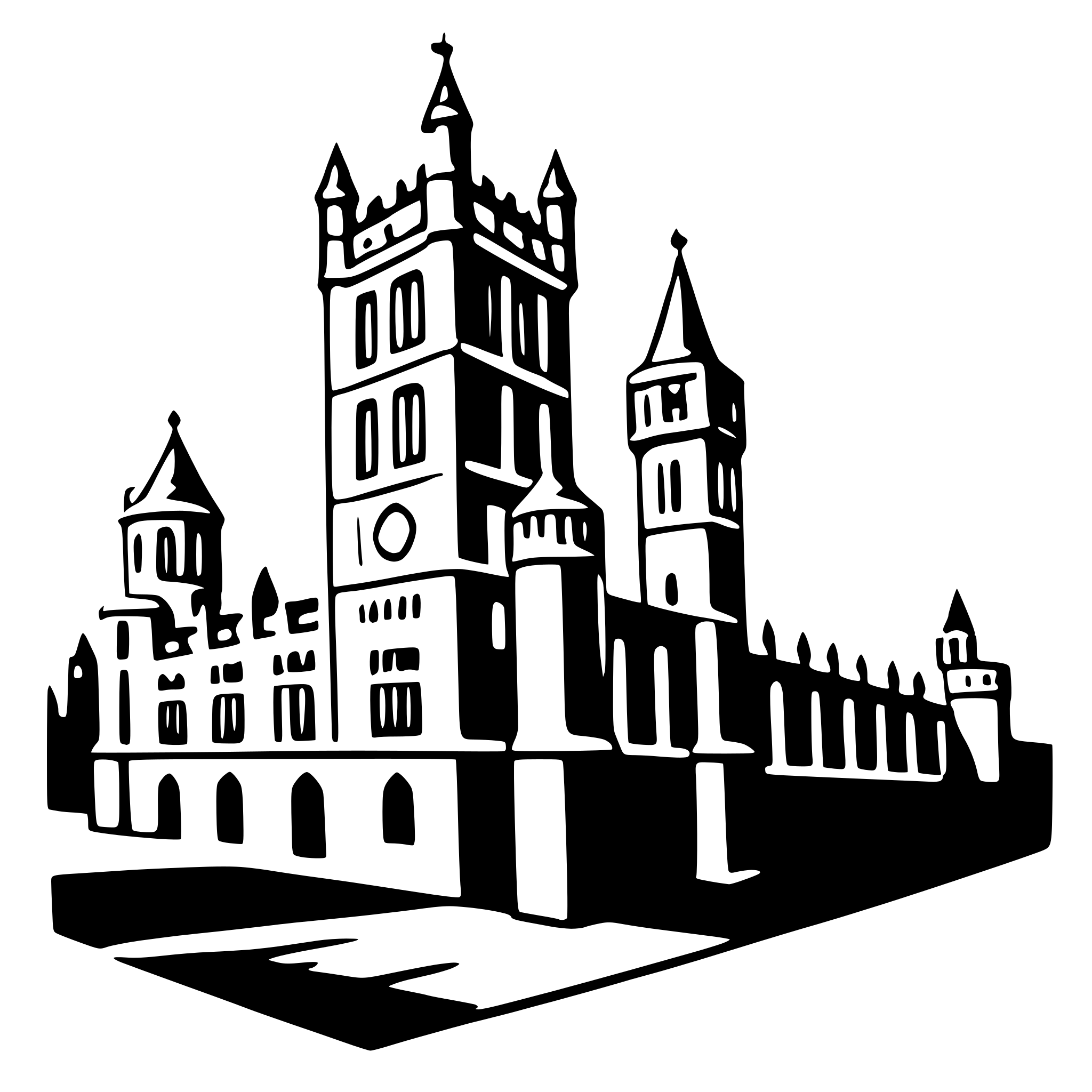 AI-generated SVG of 'palace of westminster'
