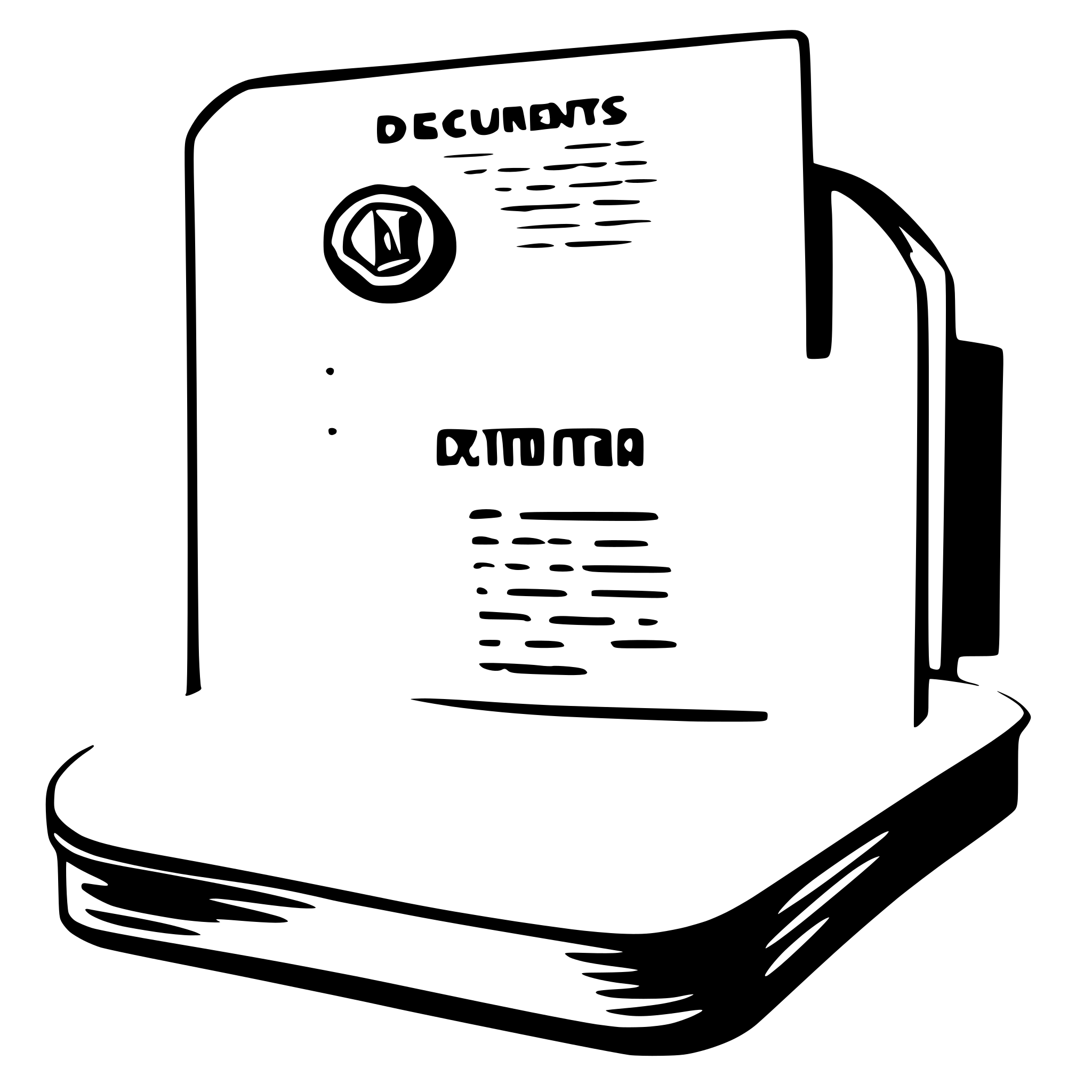 AI-generated SVG of a documents