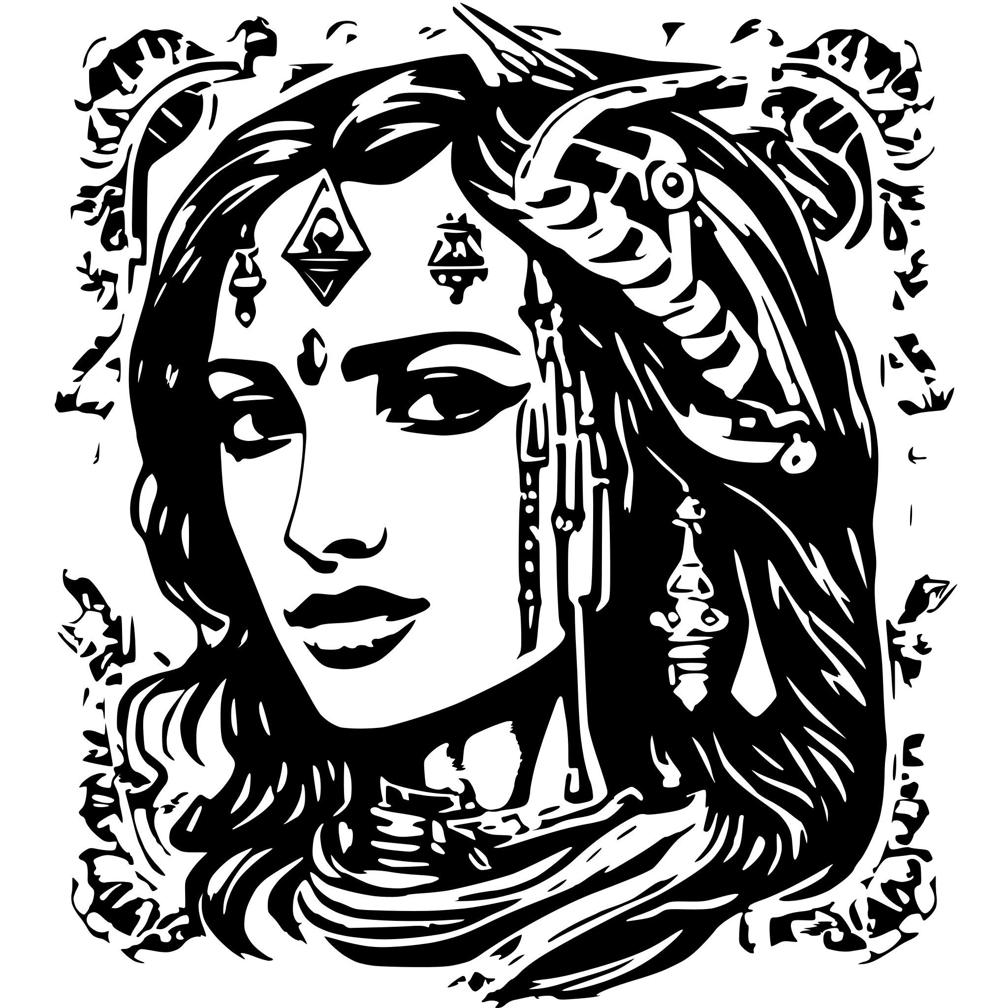 AI-generated SVG of 'Maa shailaputri'
