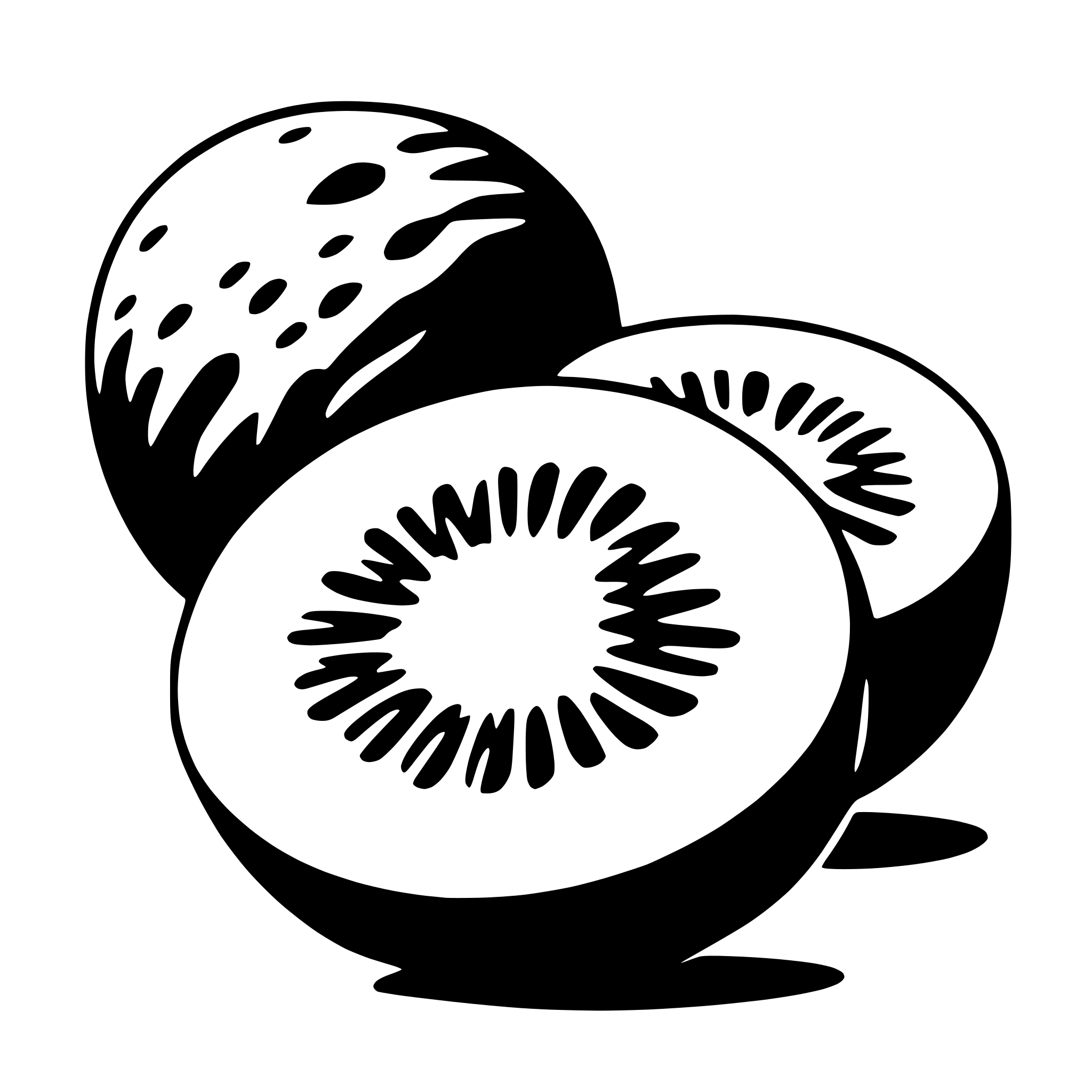 AI-generated SVG of a kiwi fruit