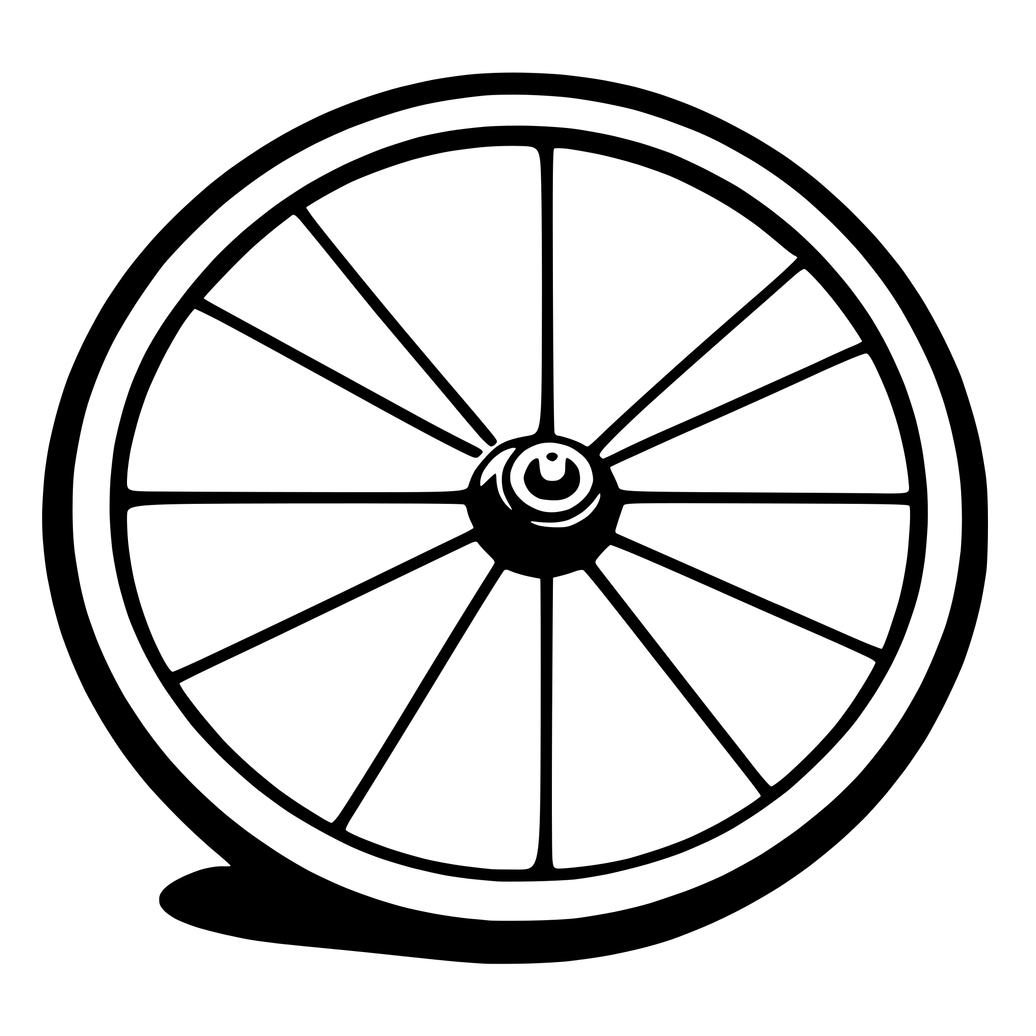 AI-generated SVG of a bicycle wheel