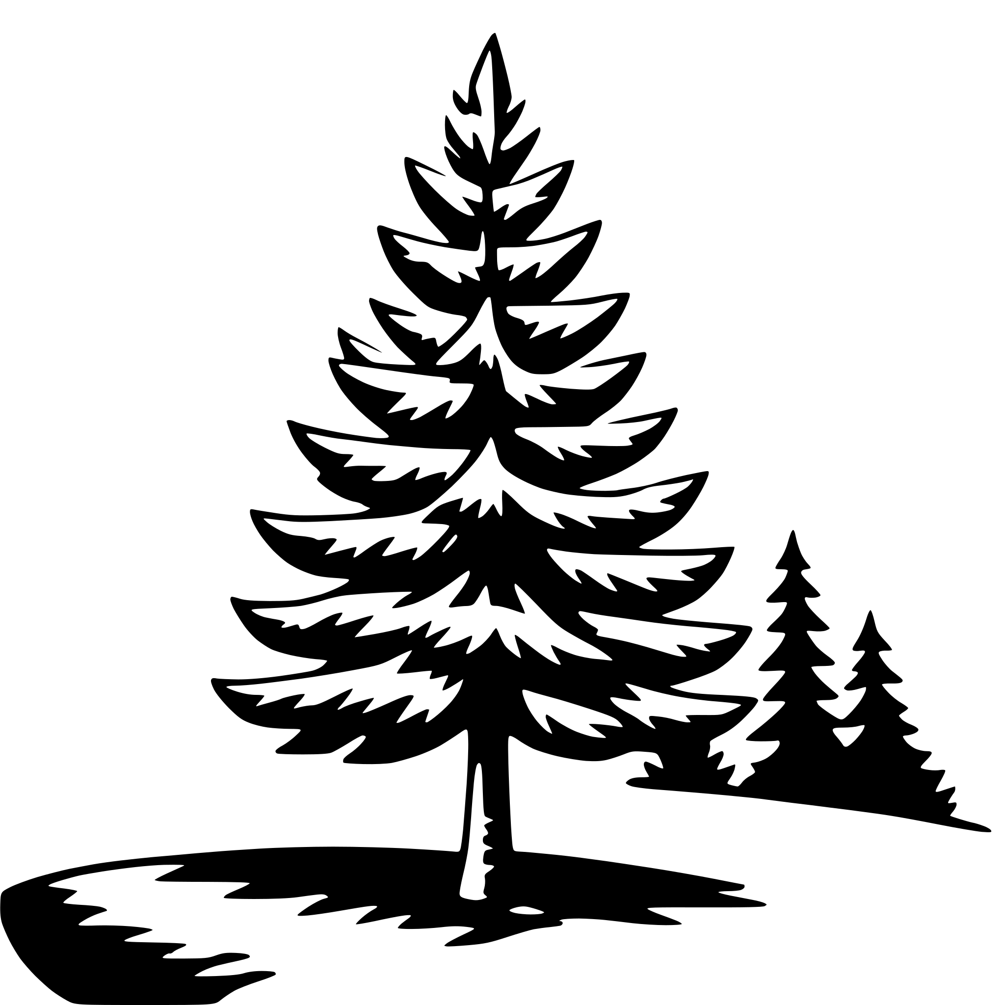 AI-generated SVG of a spruce tree