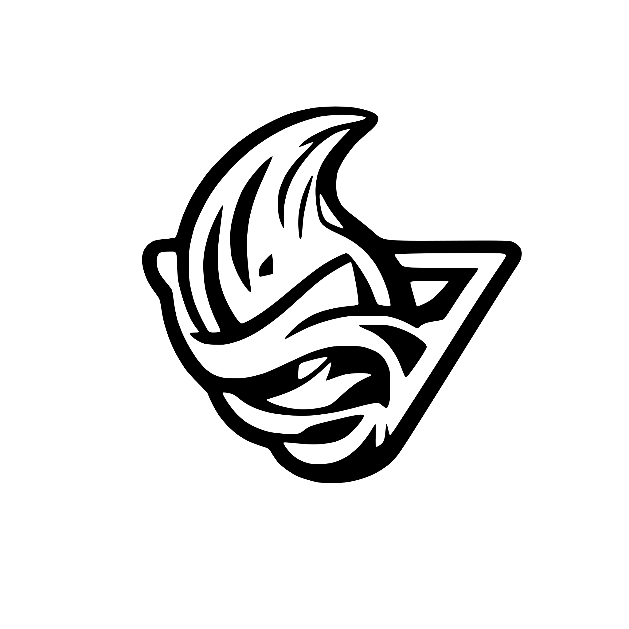 AI-generated SVG of a tornado logo cool blue