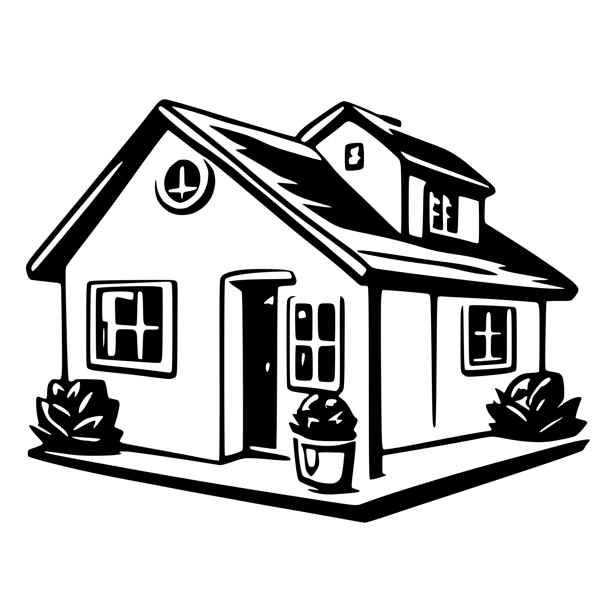 AI-generated SVG of 'home managment system'