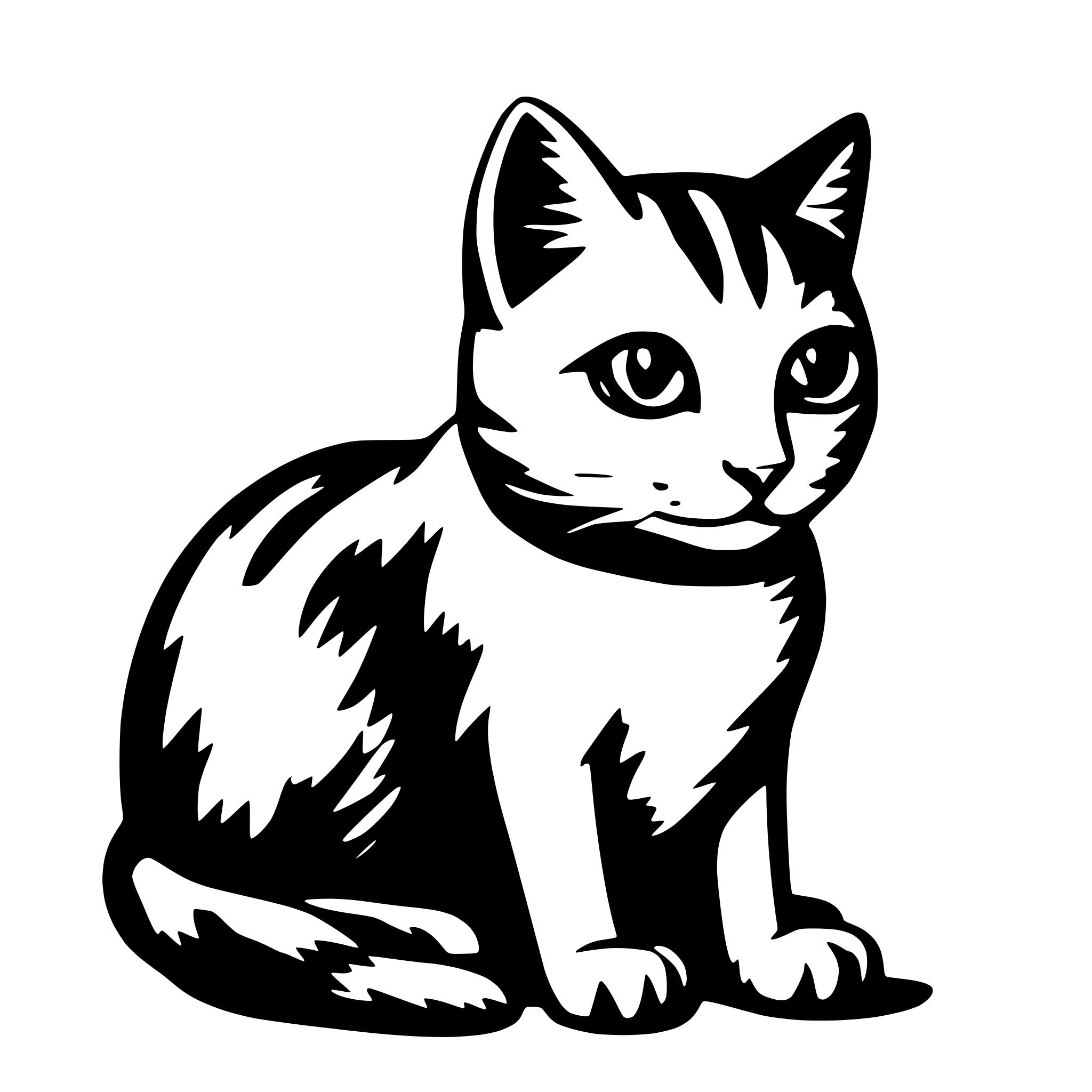 AI-generated SVG of a Cat