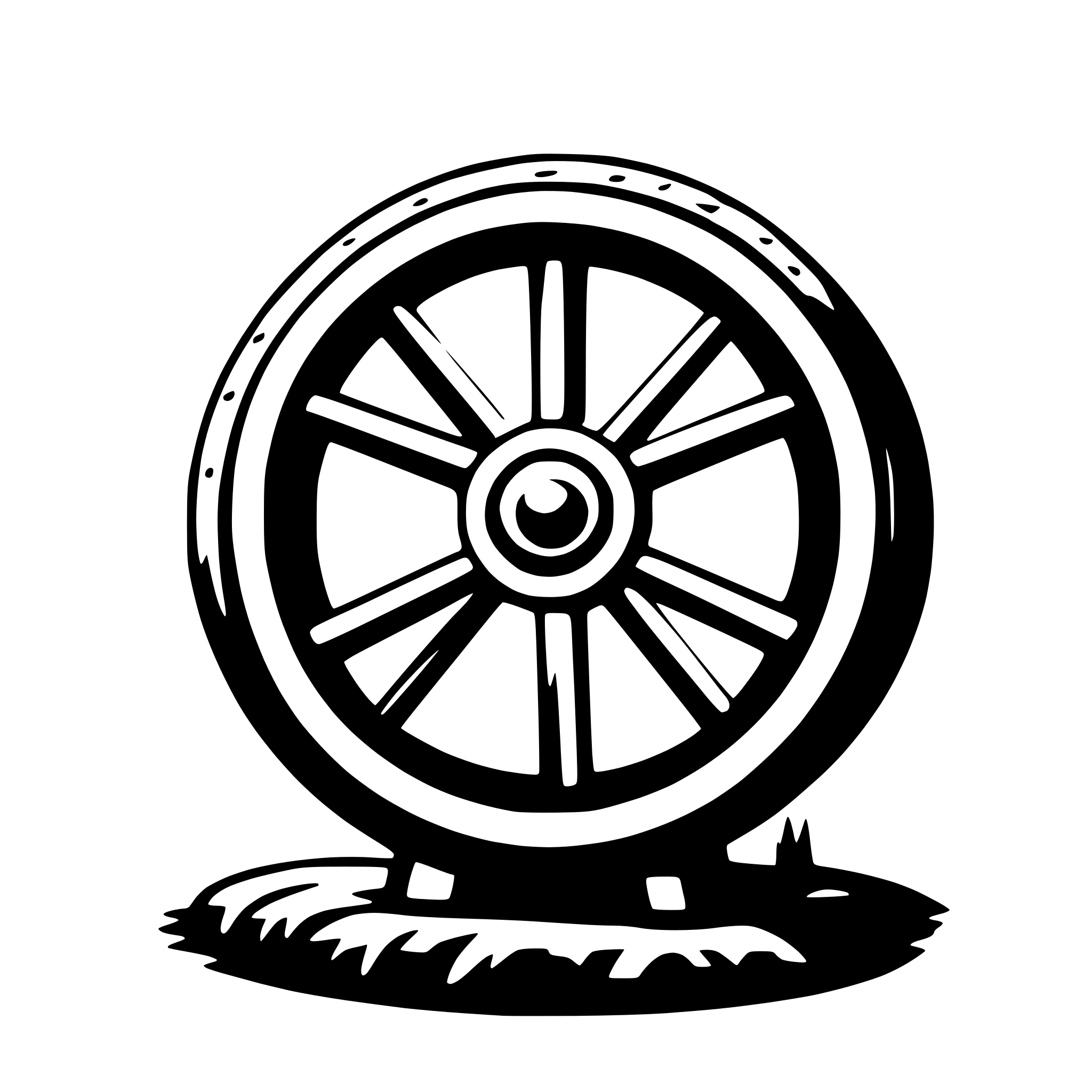 AI-generated SVG of a wheel