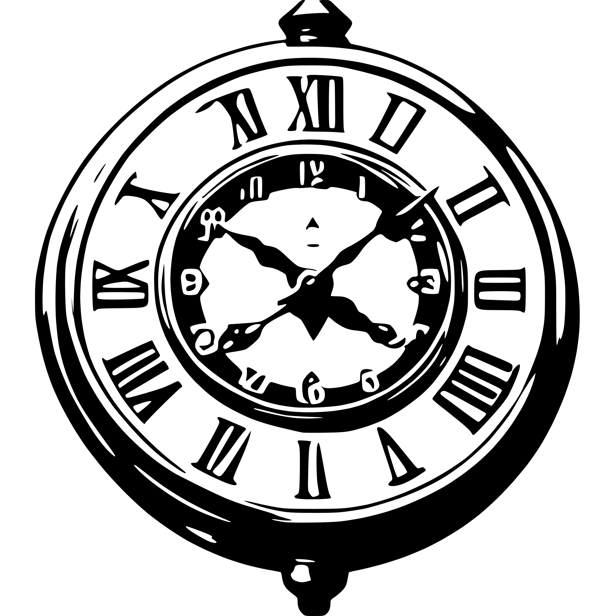 AI-generated SVG of 'Generate beautiful clock hands'