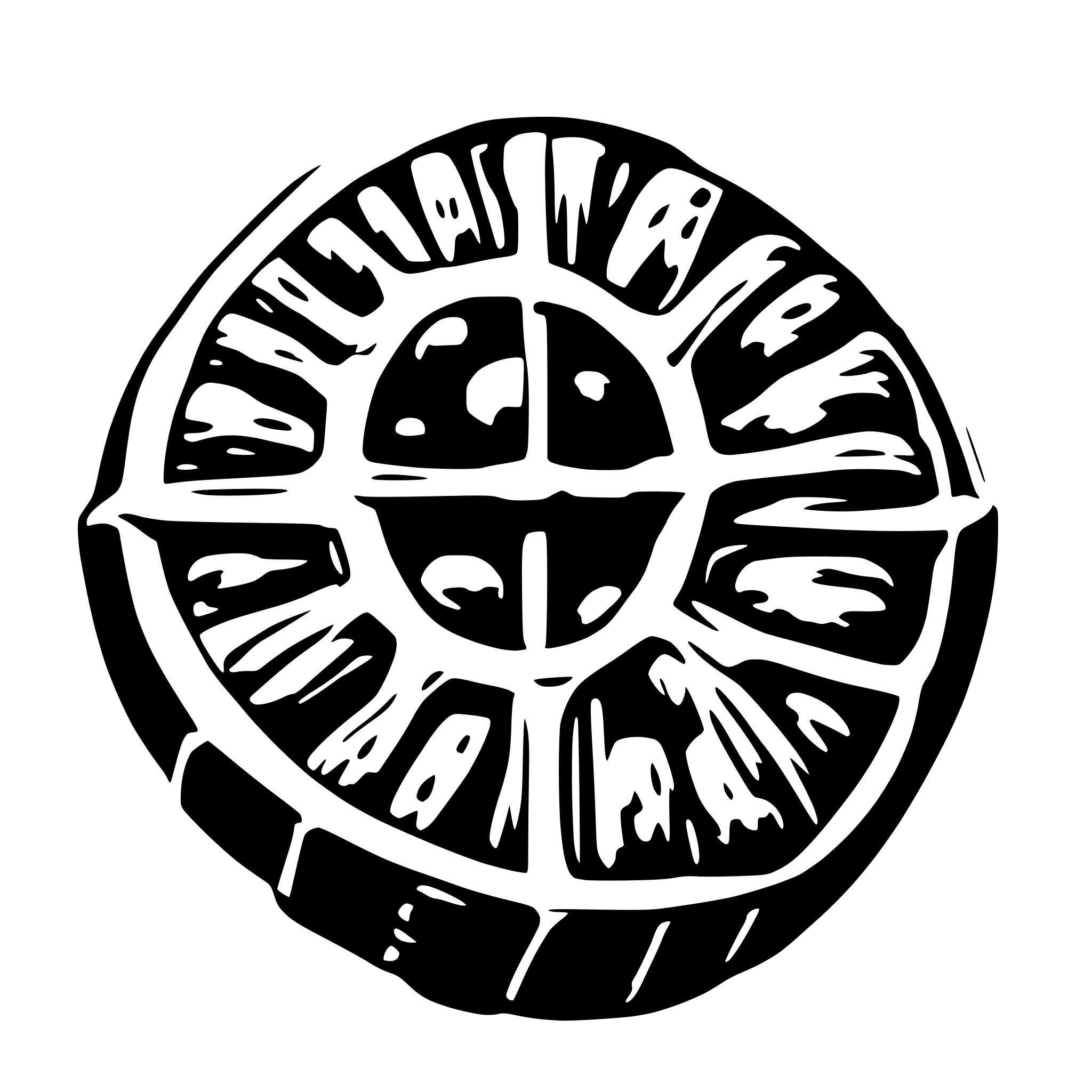 AI-generated SVG of a cell nucleus for biology