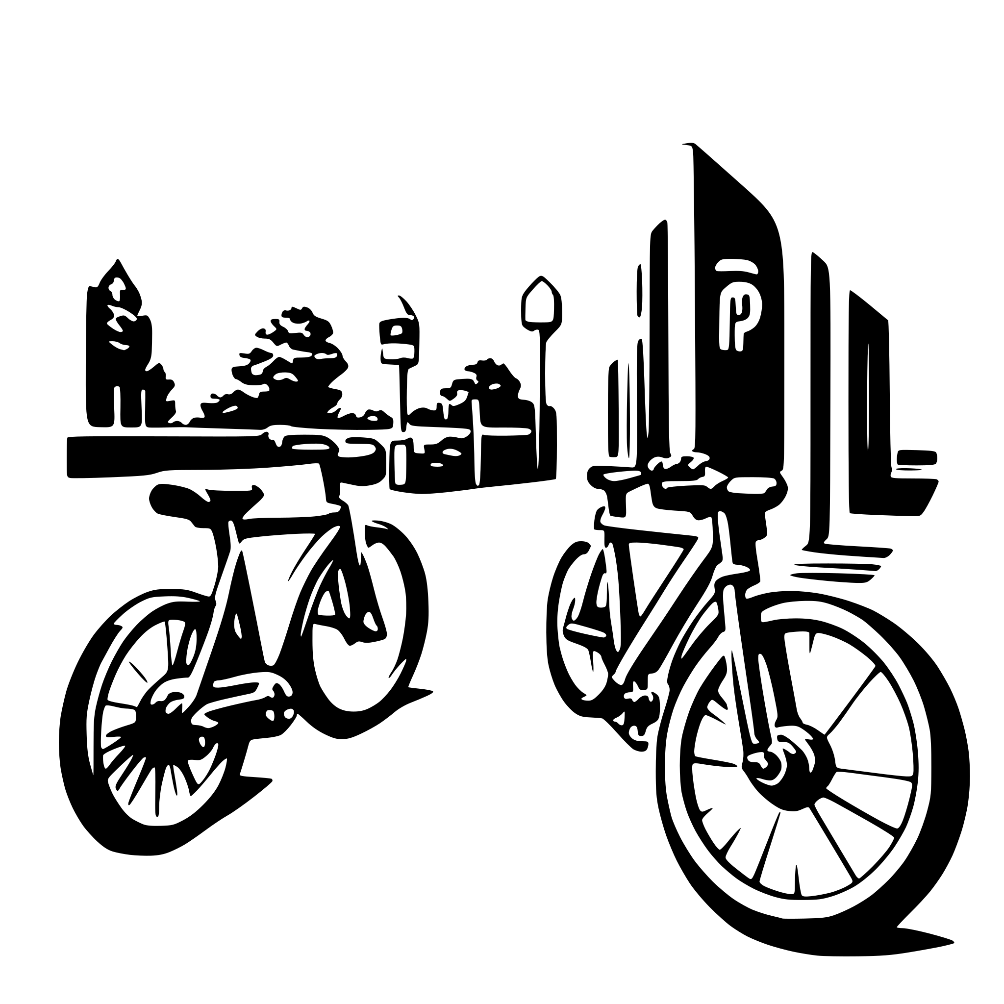 AI-generated SVG of a Bike parking