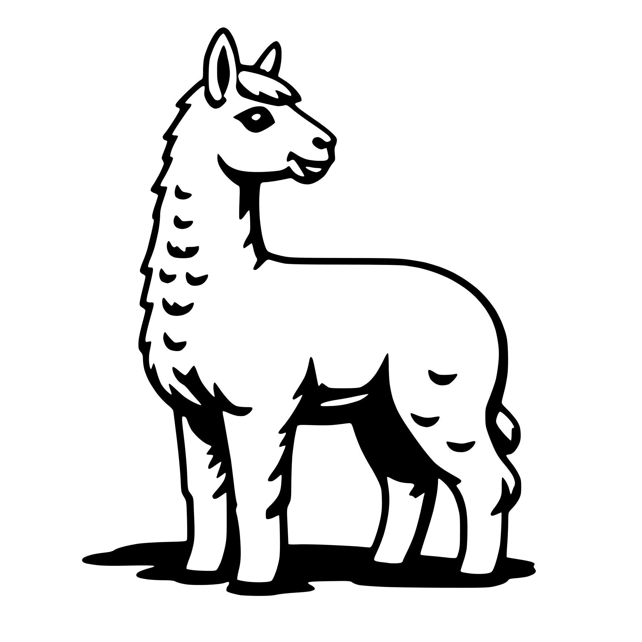 AI-generated SVG of 'alpaca'