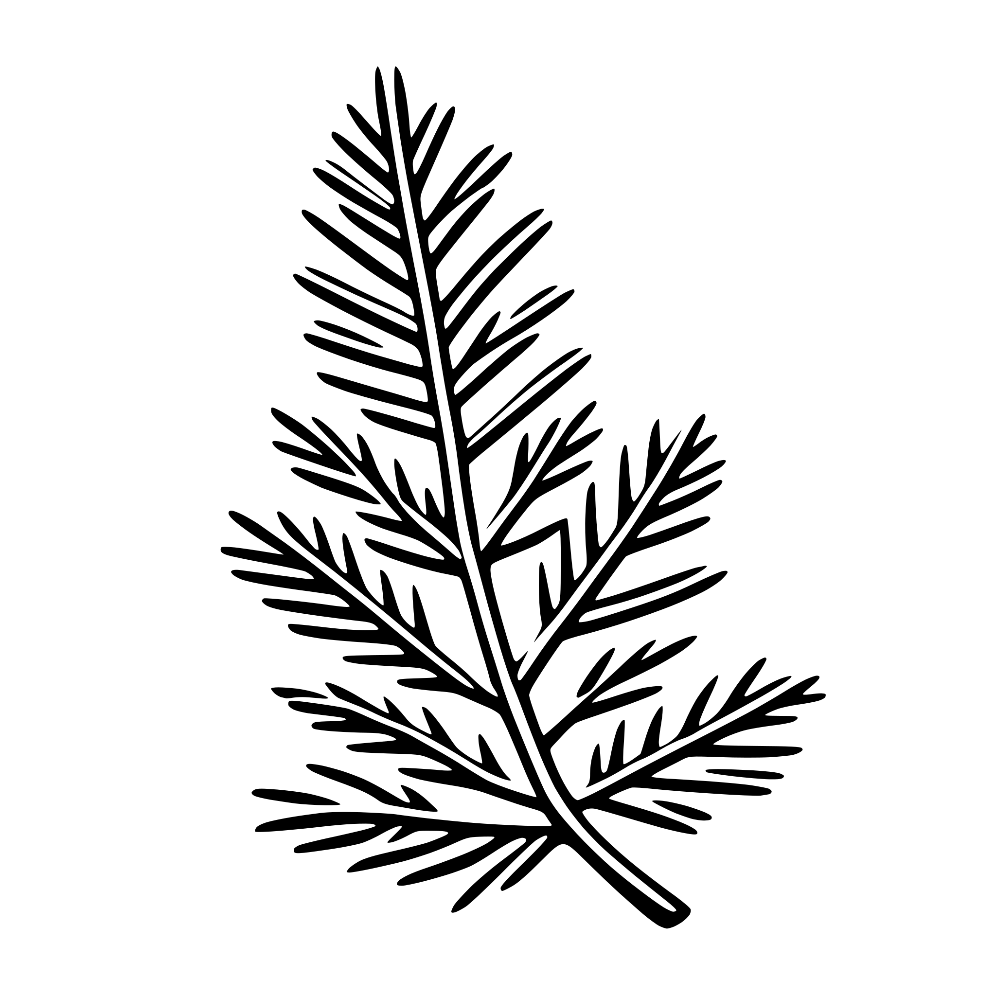 AI-generated SVG of a pine needles