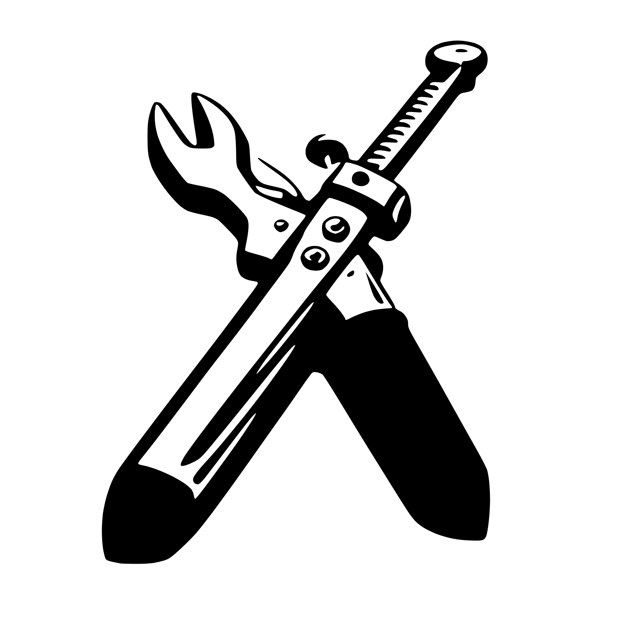 AI-generated SVG of a bolt cutter