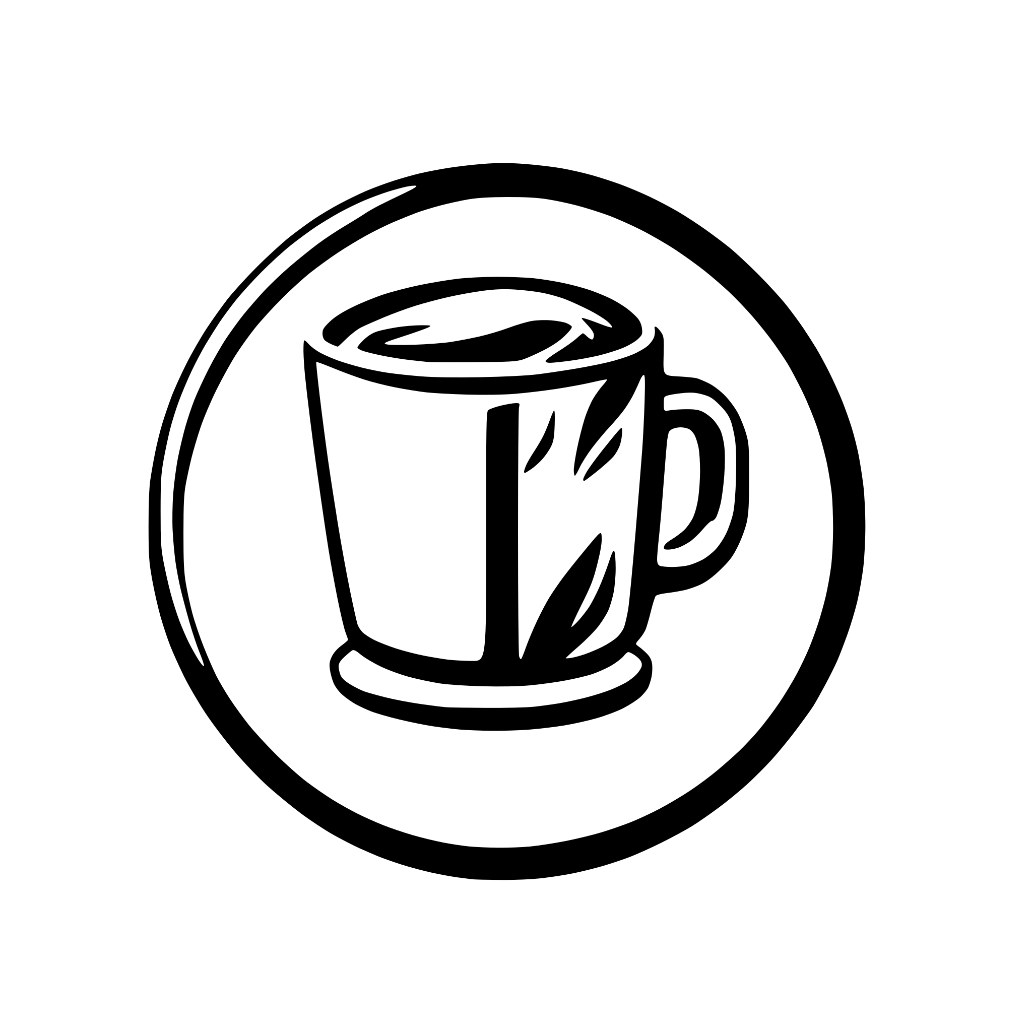 AI-generated SVG of a coffee cream logo in letter "O"
