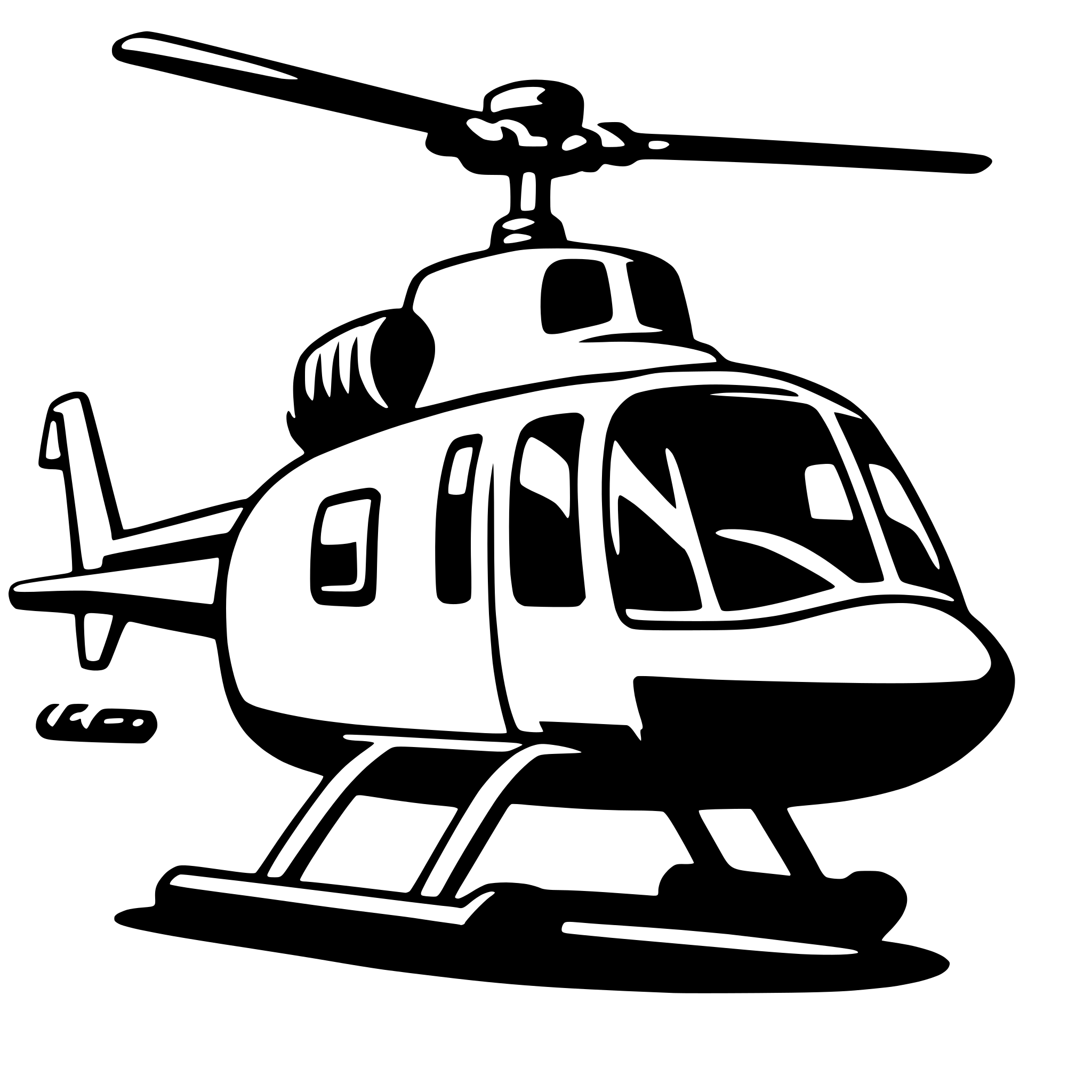 AI-generated SVG of a helicopter
