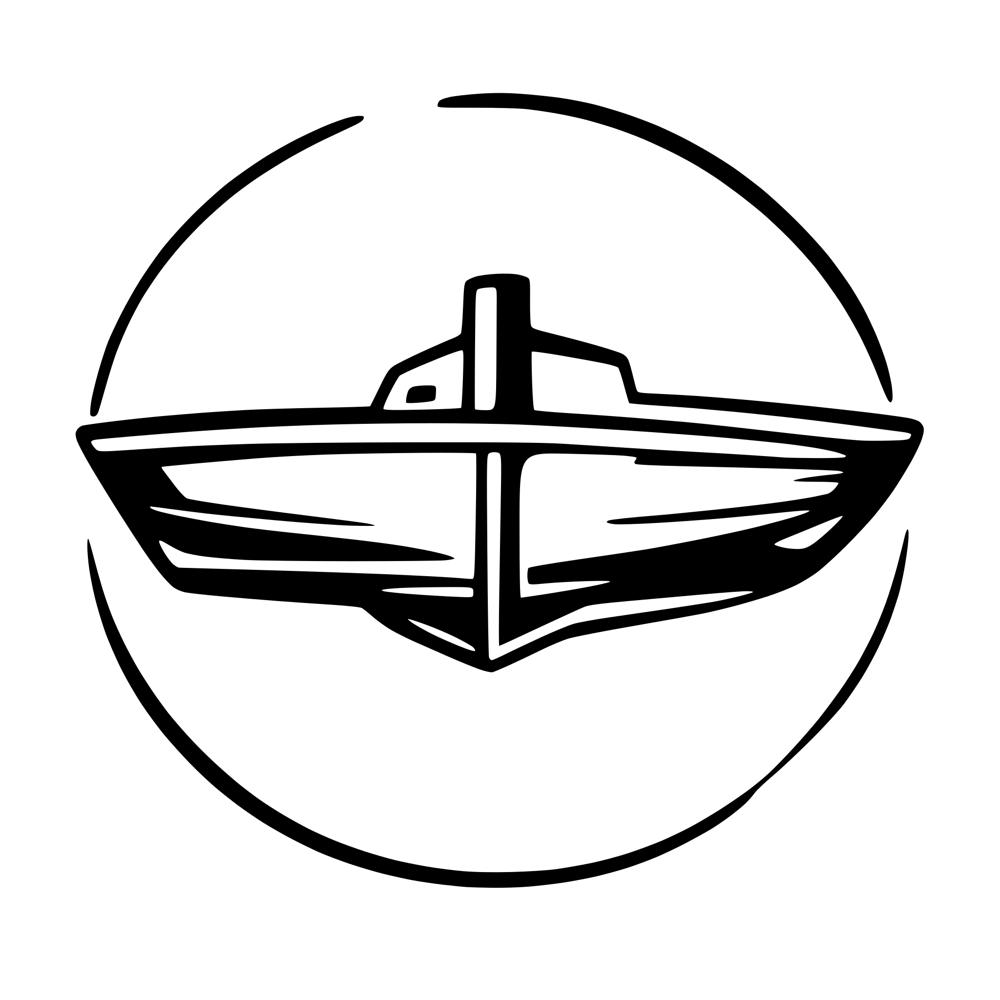 AI-generated SVG of a create a stylised logo of the word 'eskapade' that can be used on the transom of a boat.