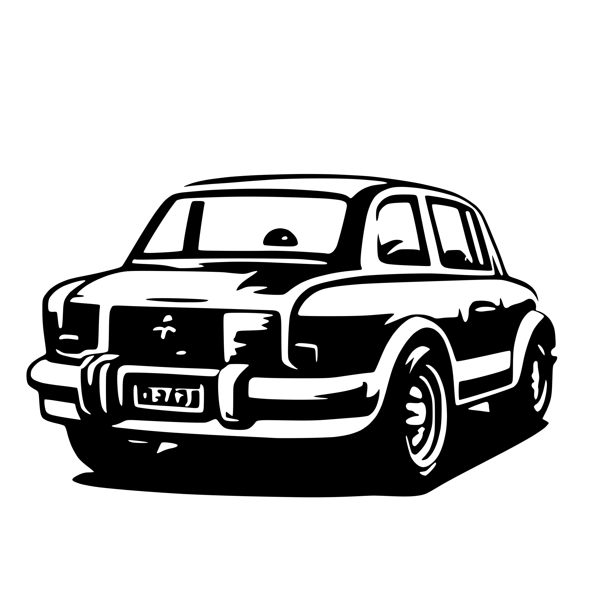 AI-generated SVG of a car
