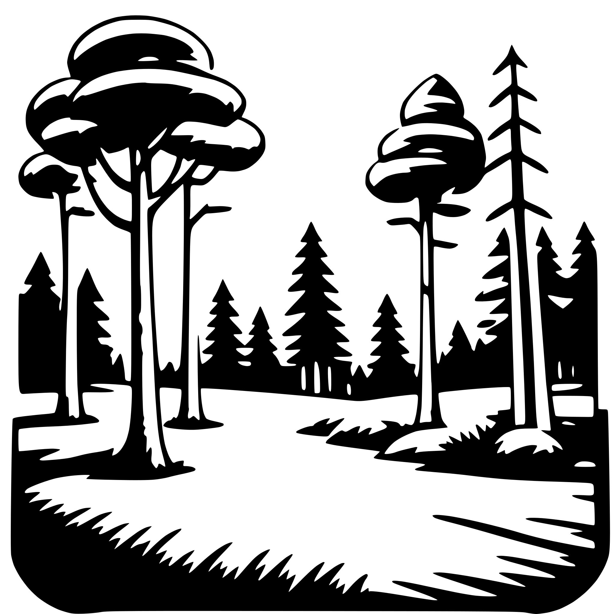 AI-generated SVG of 'wild forest'