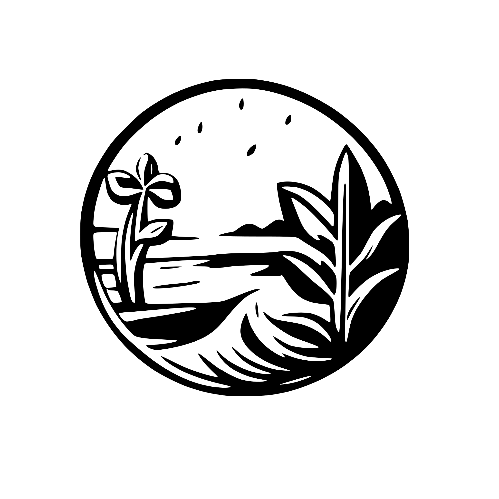 AI-generated SVG of a Riverfest logo, modern style, mangroves and waves