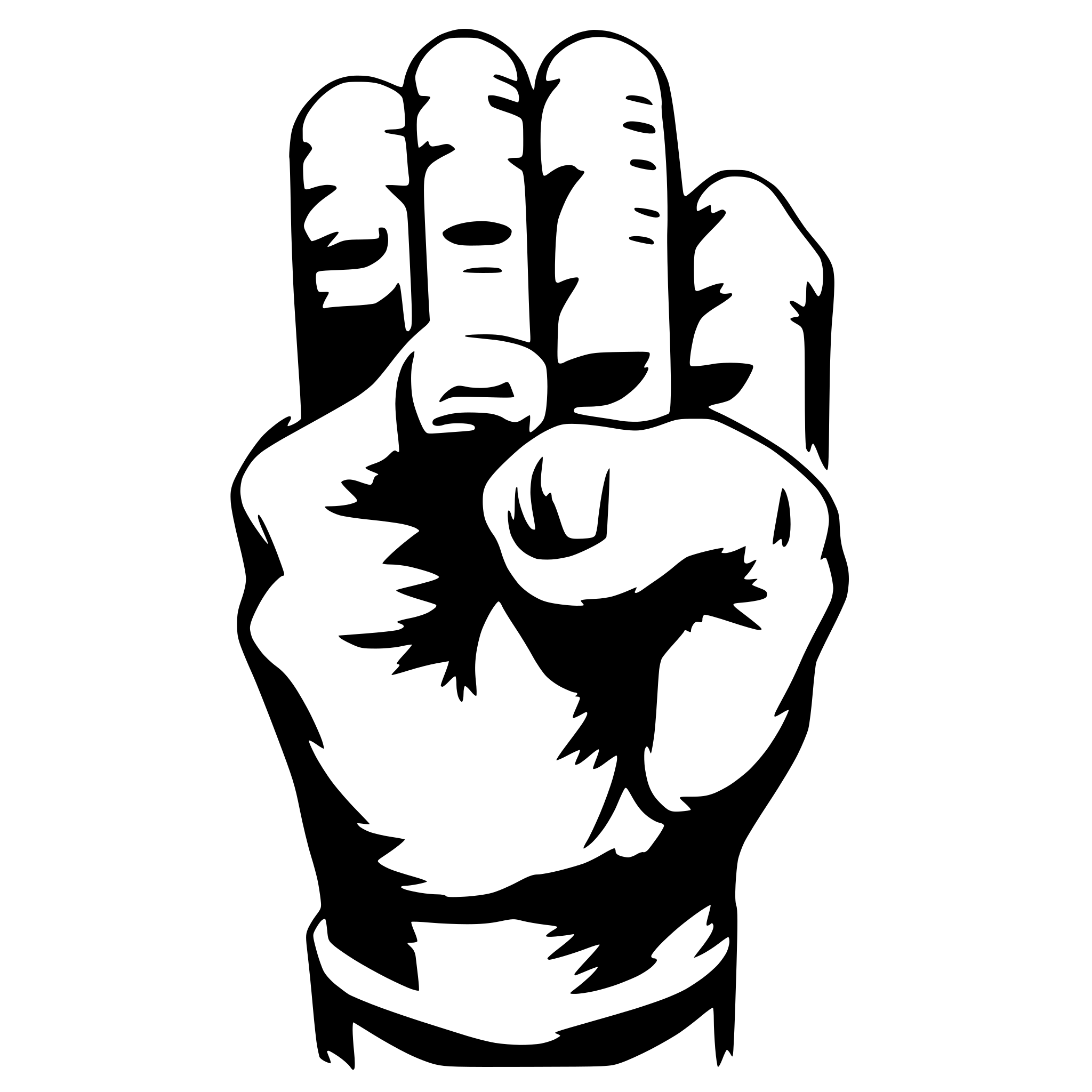 AI-generated SVG of 'fist'