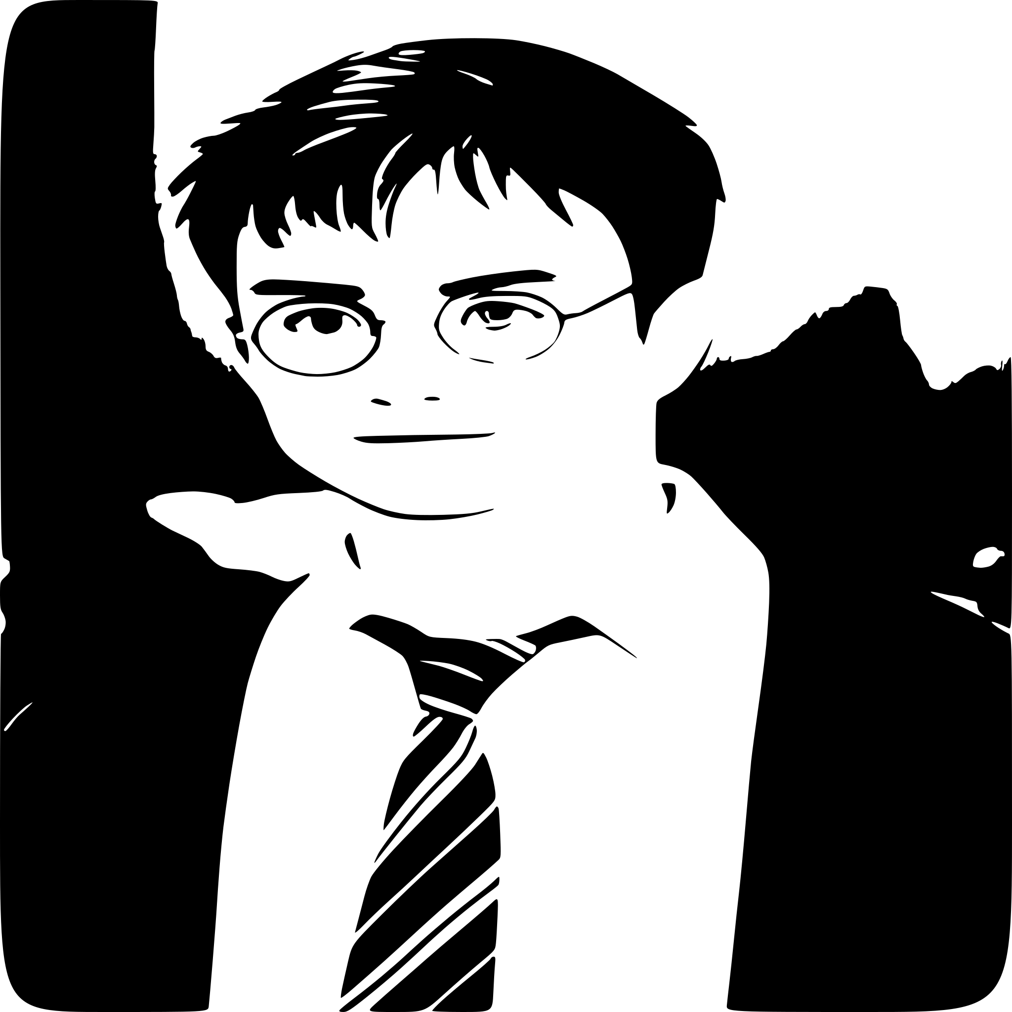 AI-generated SVG of a Harry Potter