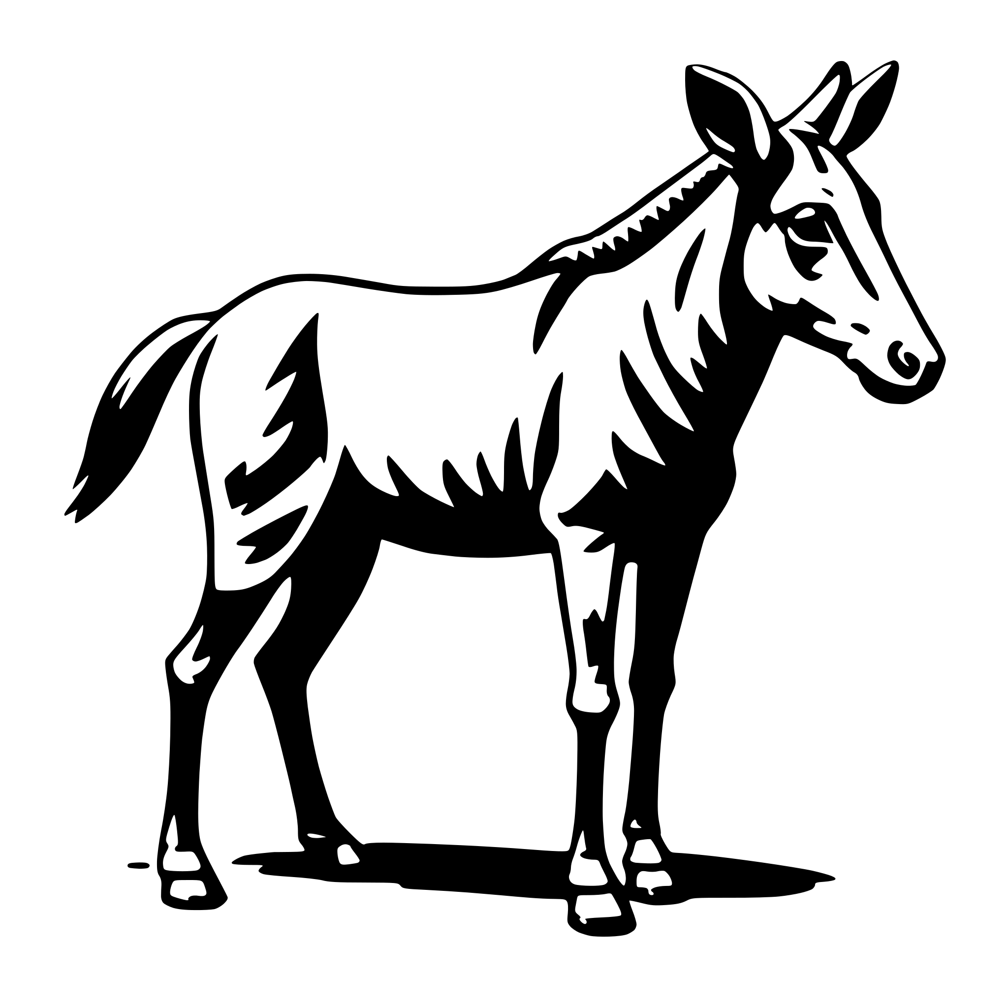 AI-generated SVG of 'okapi'