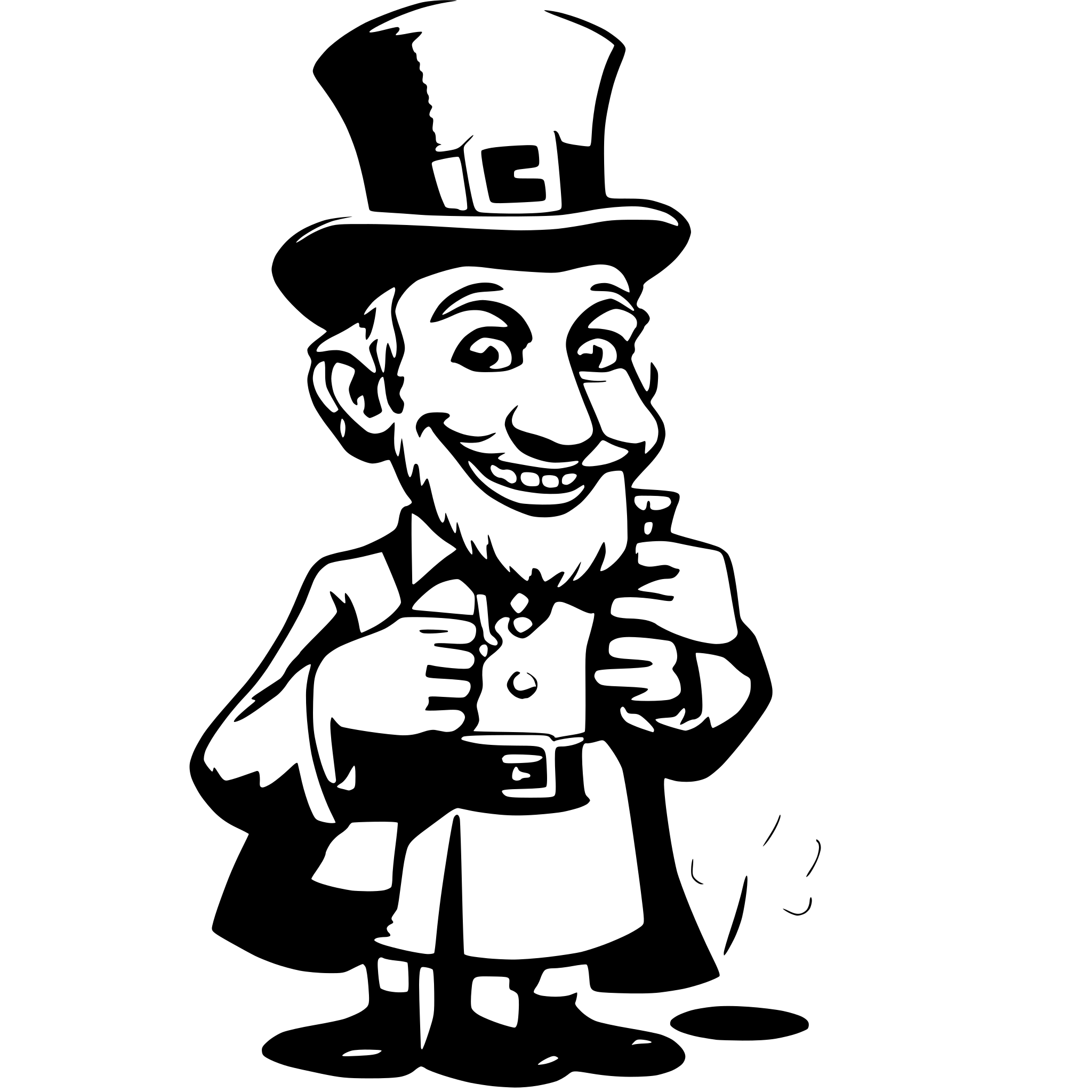 AI-generated SVG of 'Funny St. Patrick’s day'