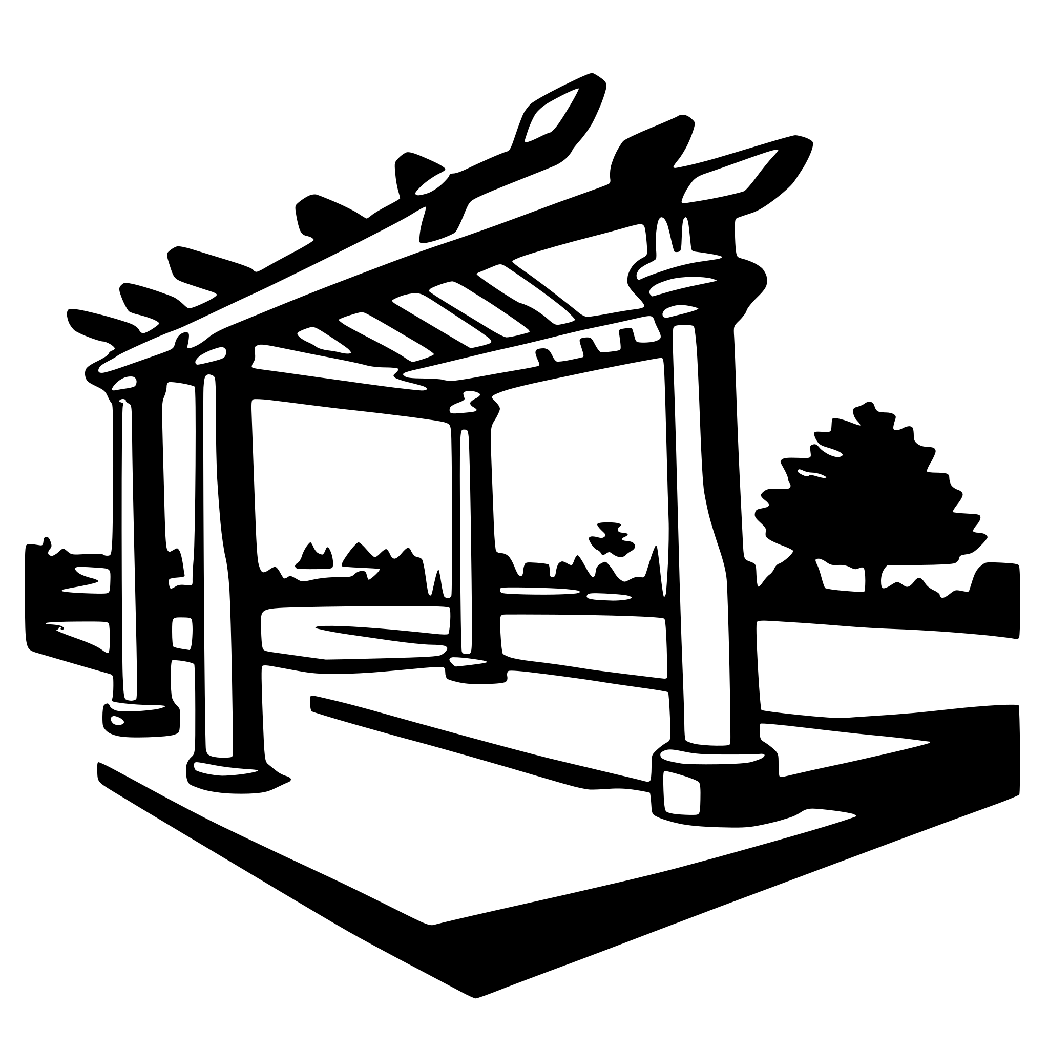 AI-generated SVG of a pergolas
