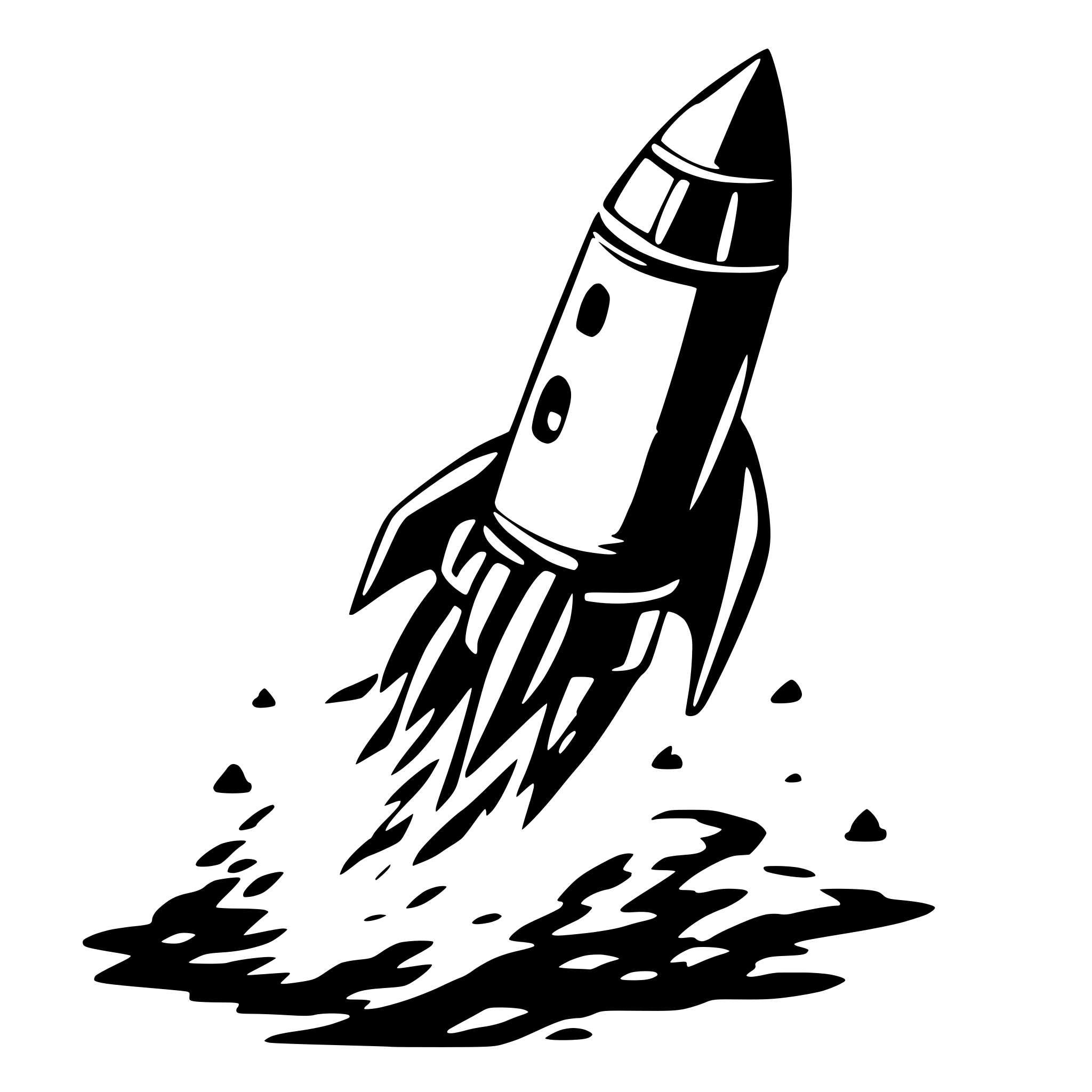 AI-generated SVG of 'rocket ship for empty state of a page'