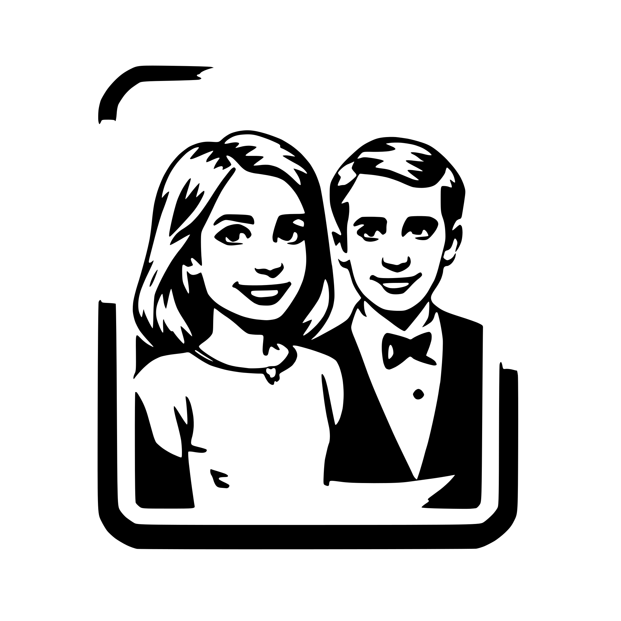 AI-generated SVG of 'couple's photo frame'