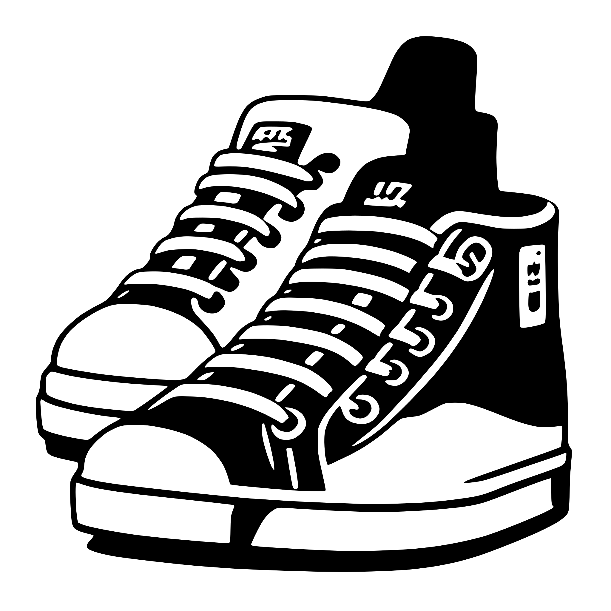 AI-generated SVG of 'sneakers'
