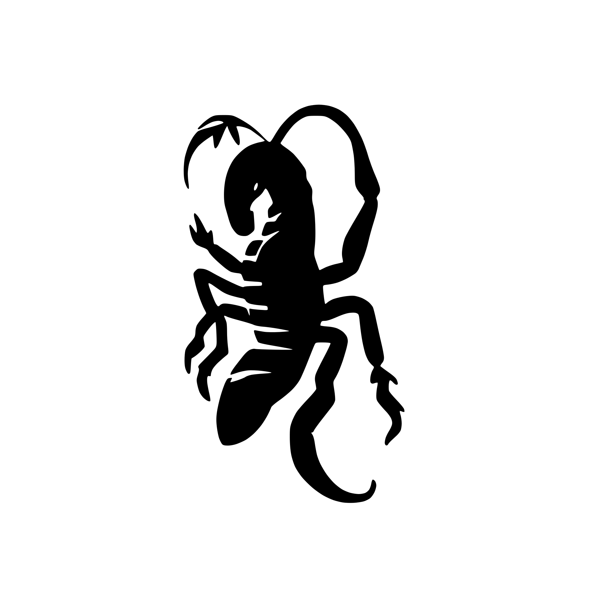AI-generated SVG of a scorpion