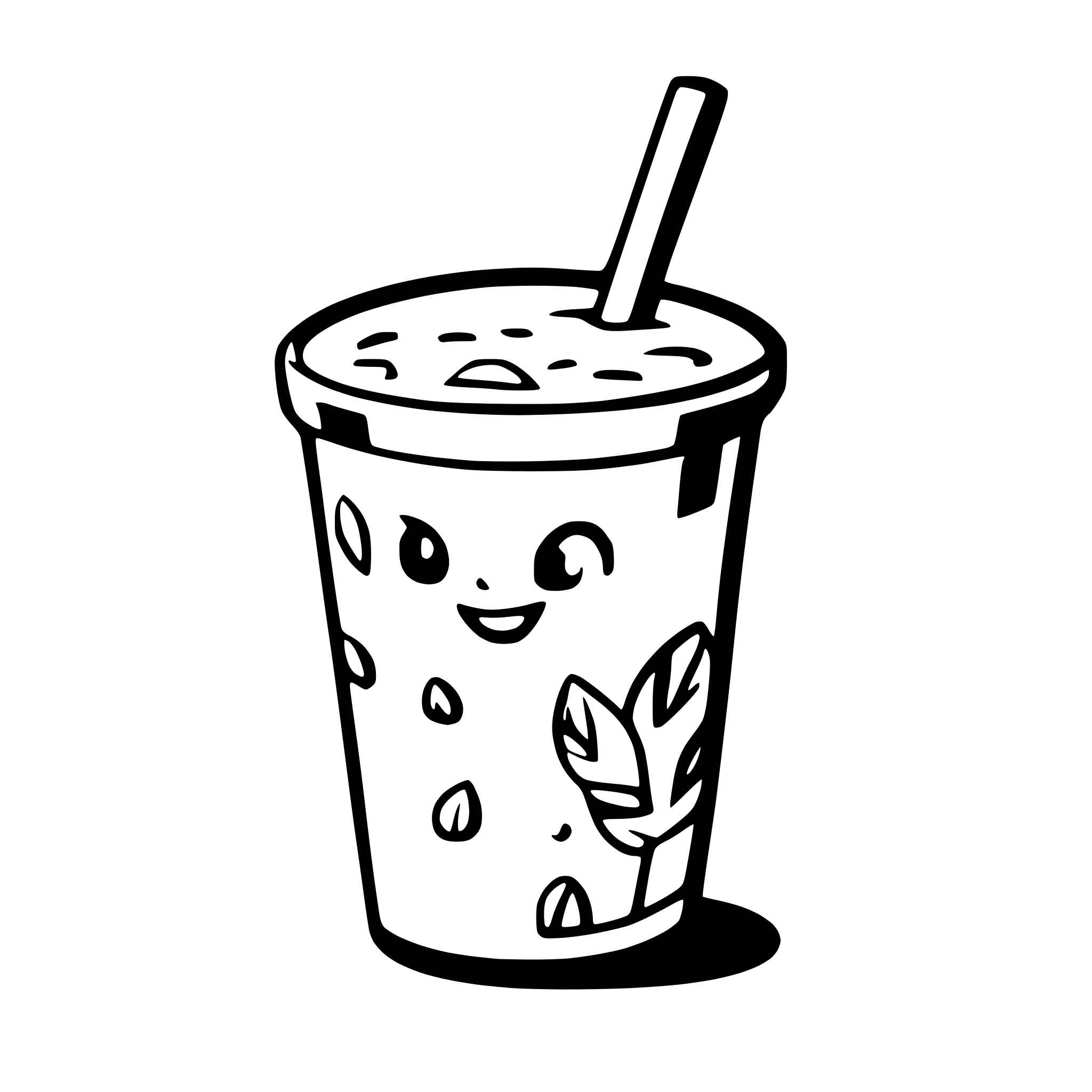 AI-generated SVG of 'soy milk'