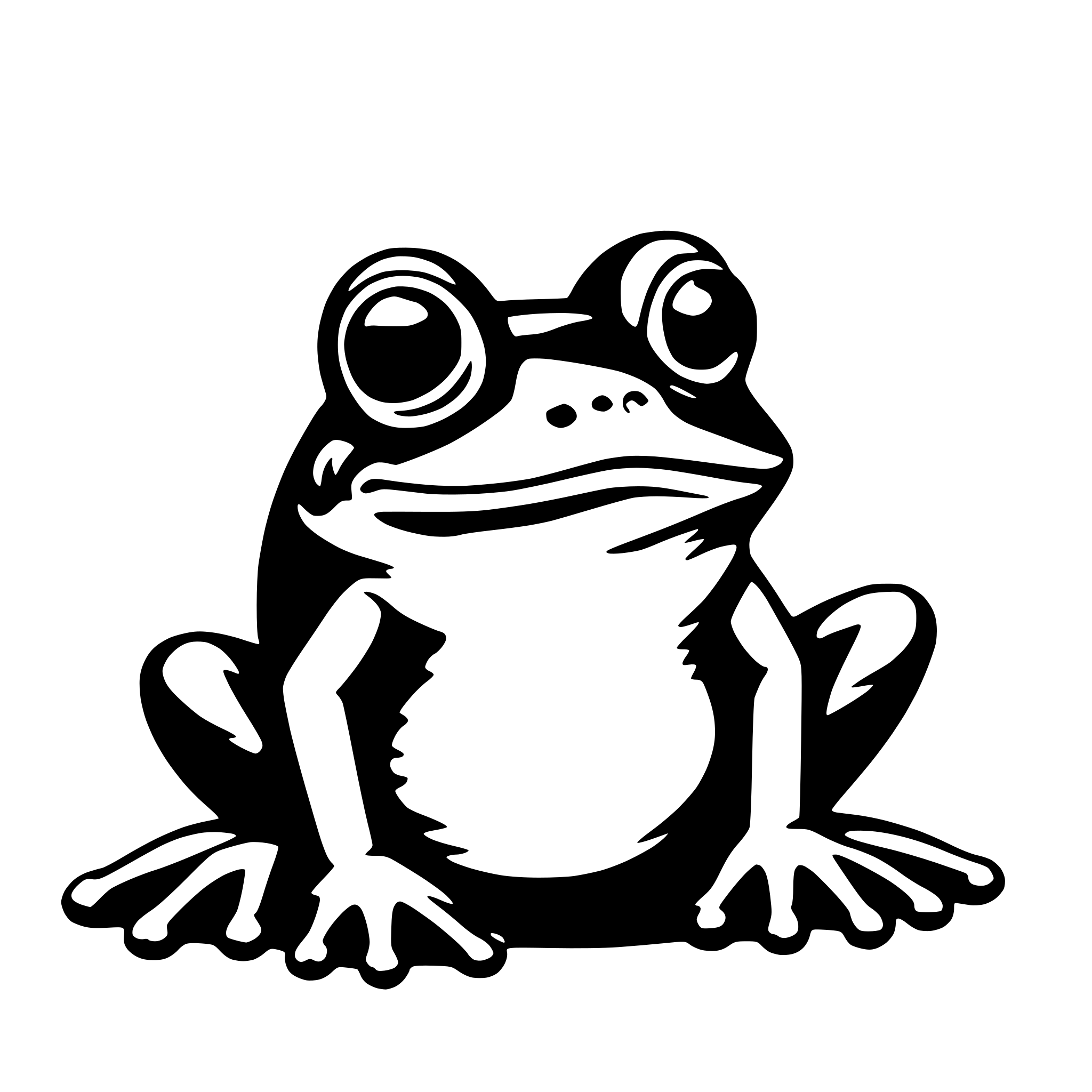 AI-generated SVG of a frog